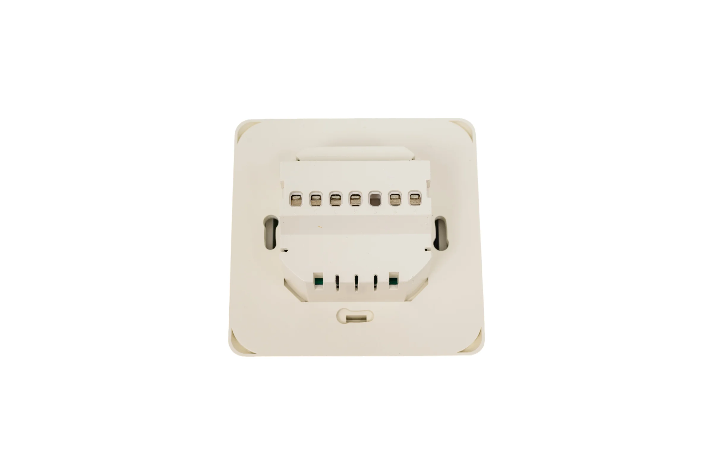 Терморегулятор для теплого пола IQWATT IQ THERMOSTAT TS программируемый, с ЖК-дисплеем и сенсорными кнопками, слоновая кость 403