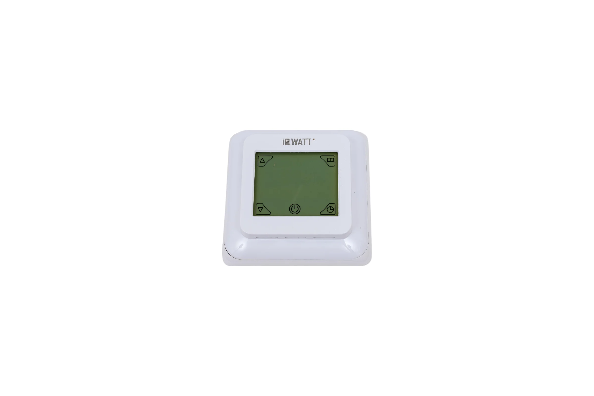 Терморегулятор для теплого пола IQWATT IQ THERMOSTAT TS  программируемый, с ЖК-дисплеем и сенсорными кнопками, белый 406