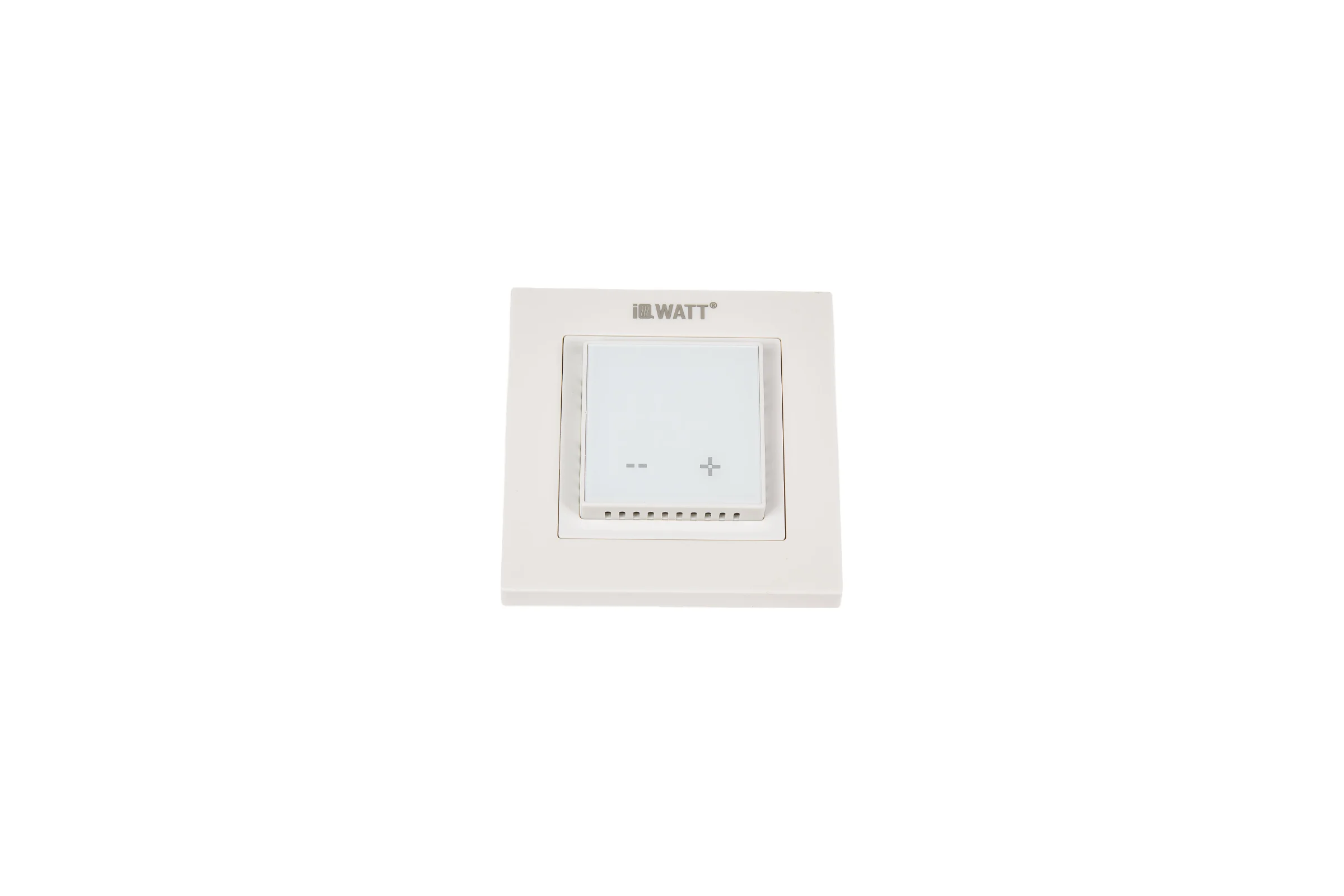 Терморегулятор для теплого пола IQWATT IQ THERMOSTAT D с сенсорными кнопками, не программируемый, белый 416