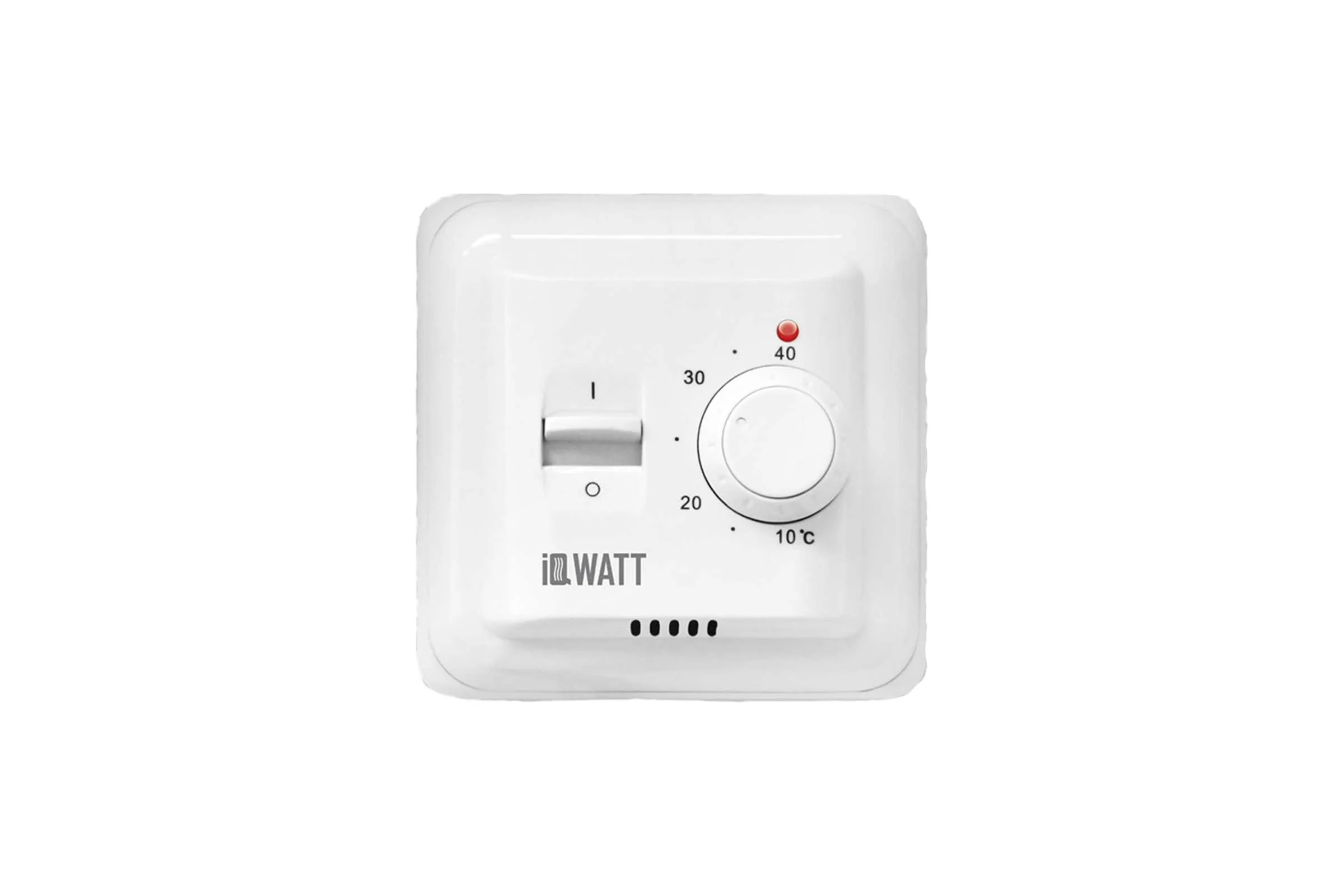 Терморегулятор для теплого пола IQWATT IQ THERMOSTAT M с ручным управлением, белый 401