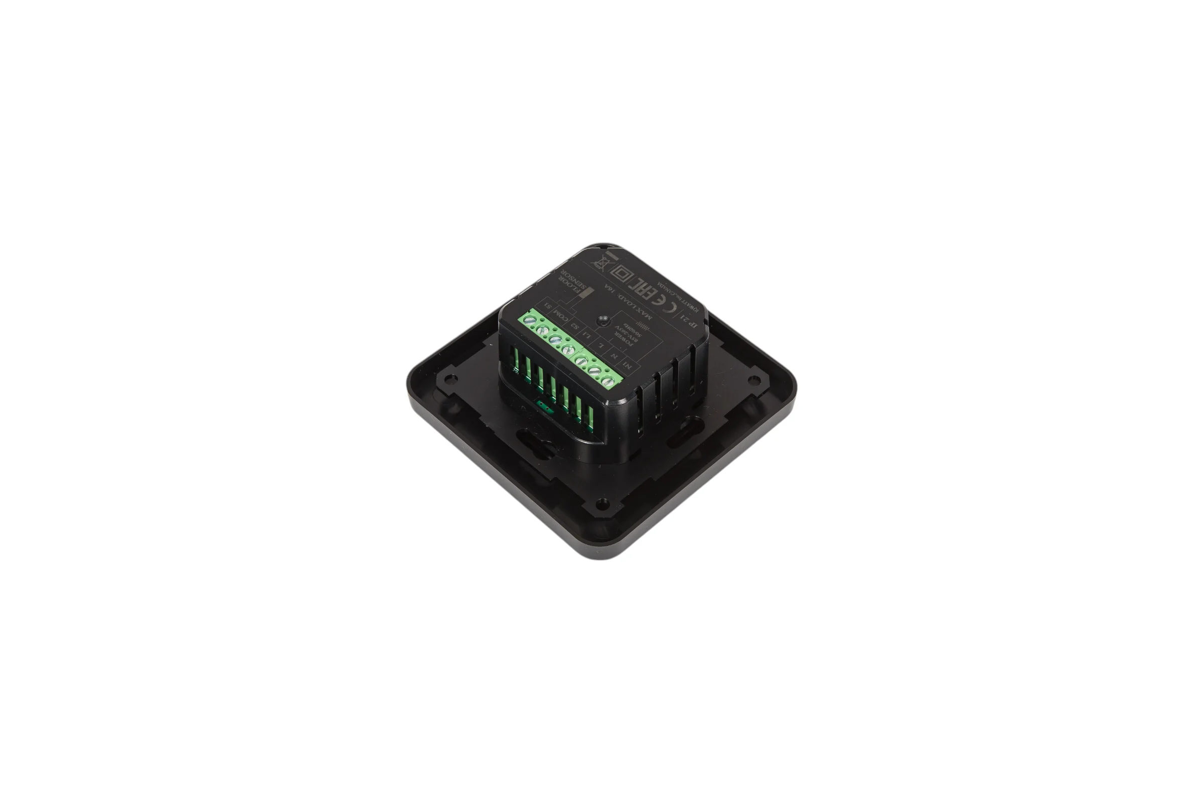 Терморегулятор для теплого пола IQWATT IQ THERMOSTAT SMART HEAT Wi-Fi программируемый, с возможностью управления через мобильное приложение, черный 411