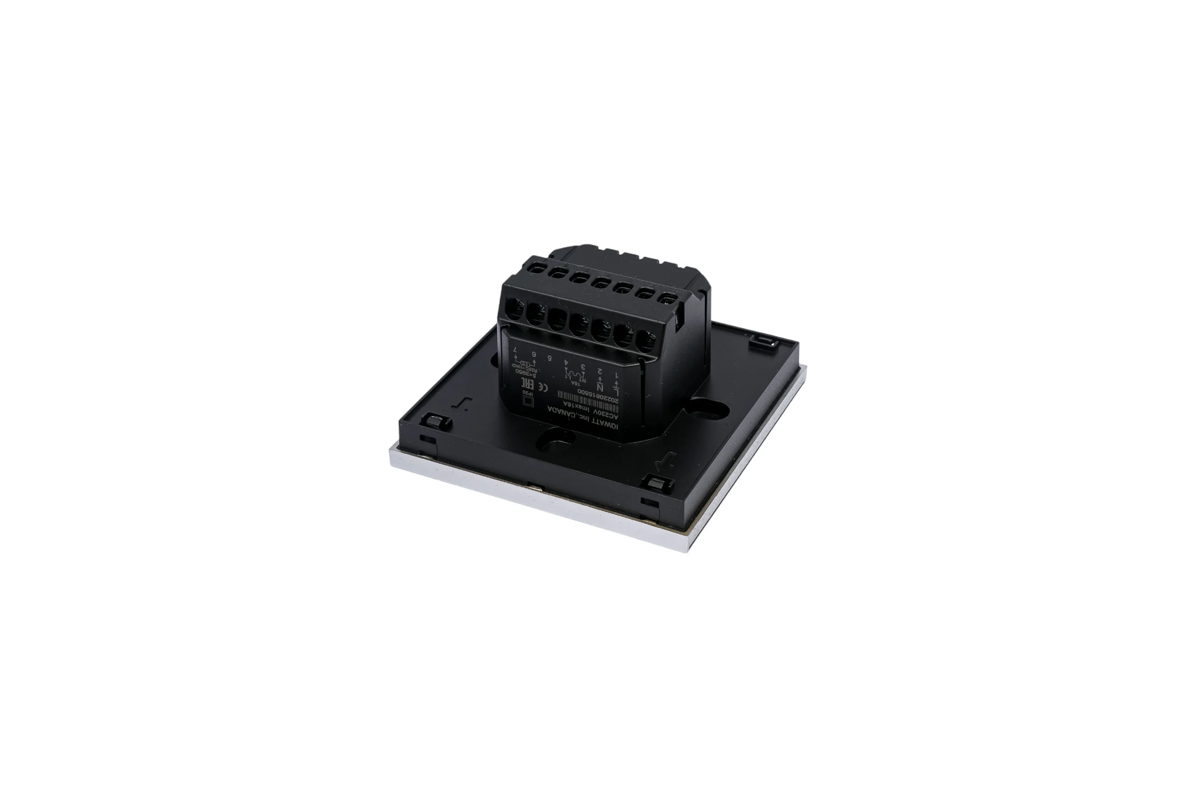 Терморегулятор для теплого пола IQWATT IQ THERMOSTAT BLACK DIAMOND программируемый, с зеркальным сенсорным дисплеем 407