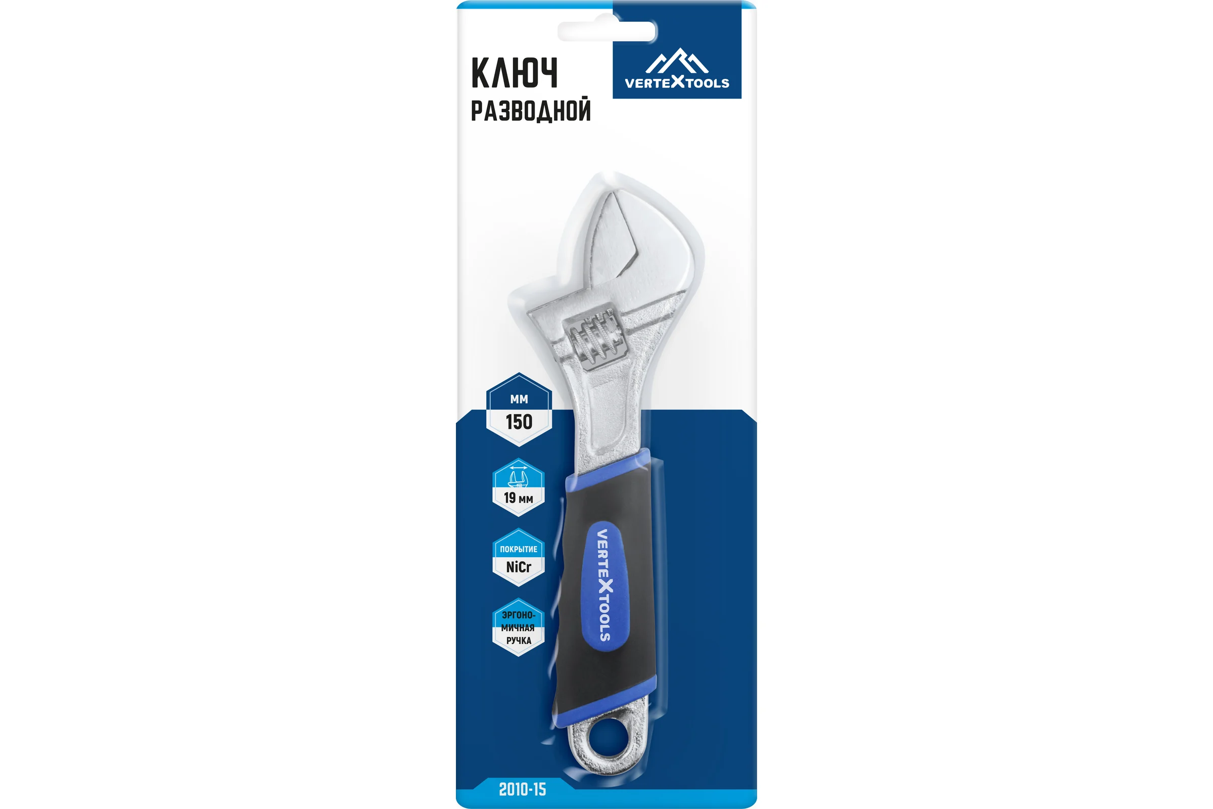 Разводной ключ vertextools 150 мм 2010-15