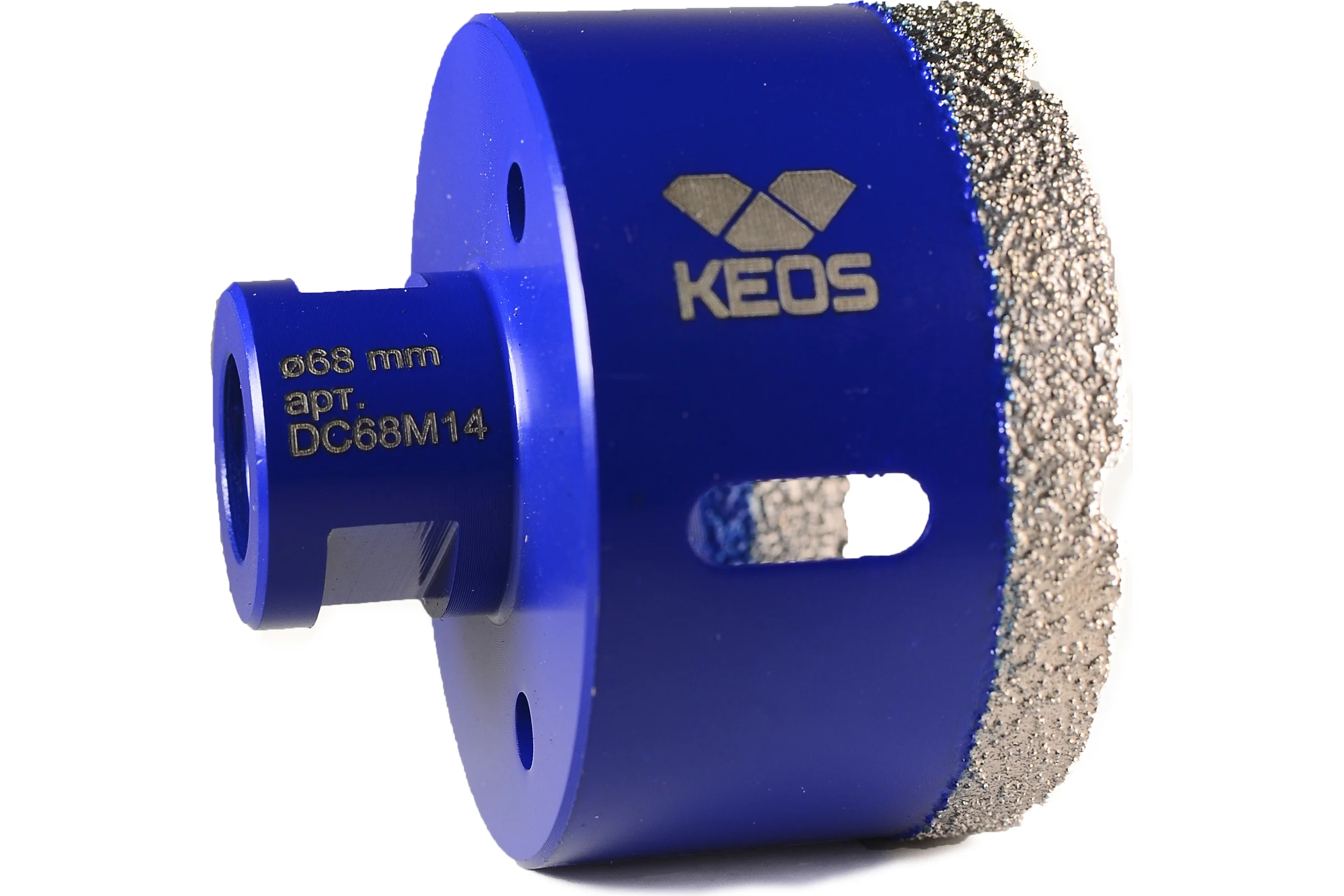 Коронка алмазная по керамограниту PRO 68 мм, M14 KEOS DC68M14