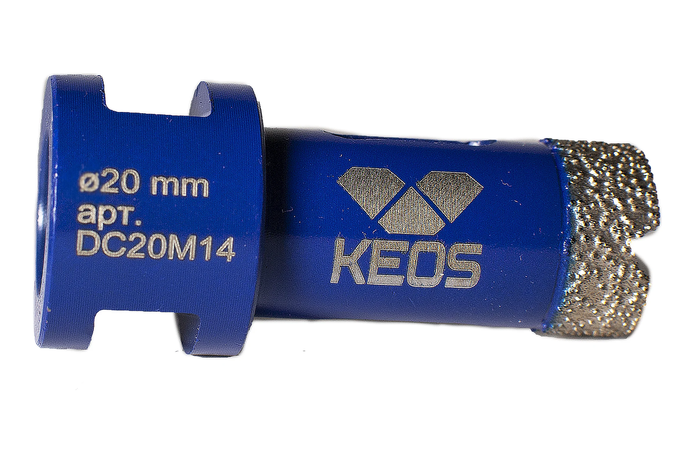 Коронка алмазная по керамограниту PRO 20 мм, M14 KEOS DC20M14