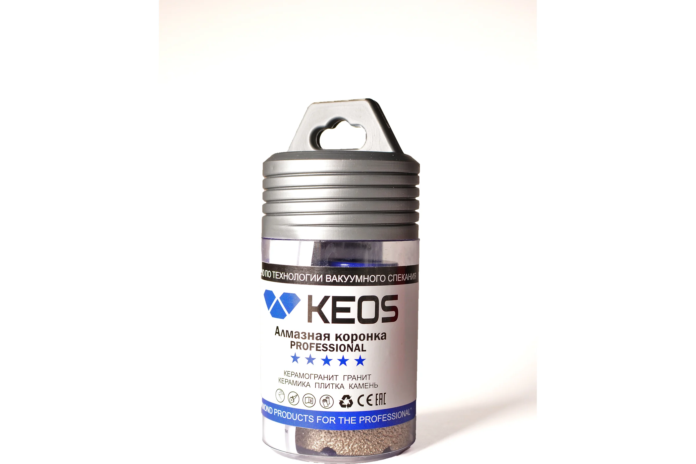 Коронка алмазная по керамограниту PRO 50 мм, M14 KEOS DC50M14