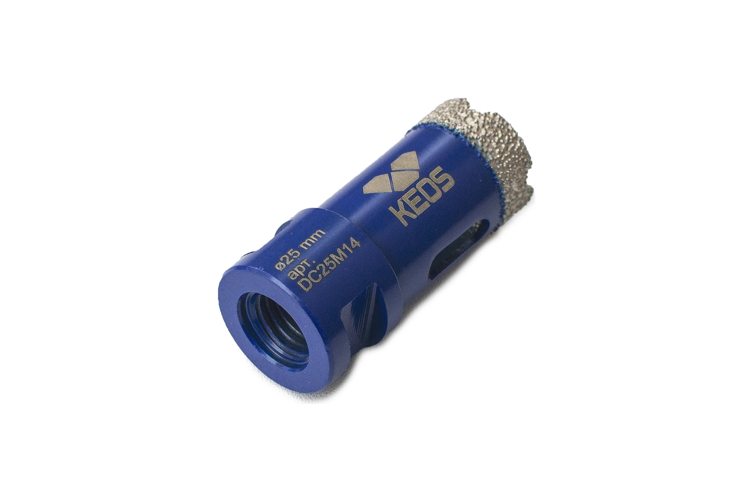 Коронка алмазная по керамограниту PRO 25 мм, M14 KEOS DC25M14