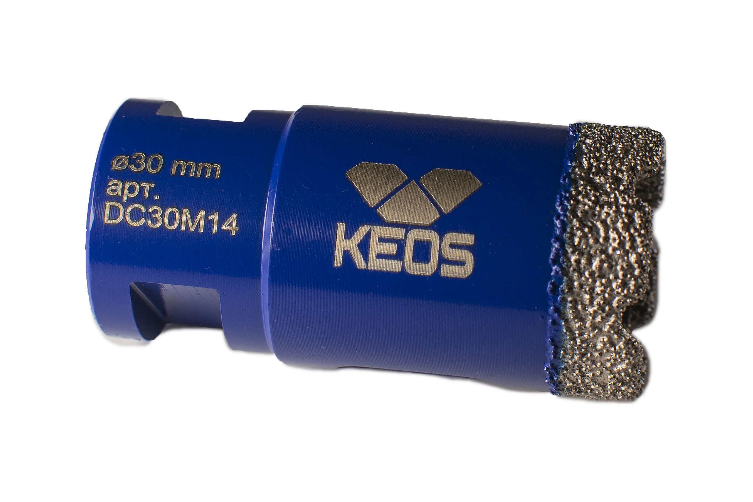 Коронка алмазная по керамограниту PRO 30 мм, M14 KEOS DC30M14