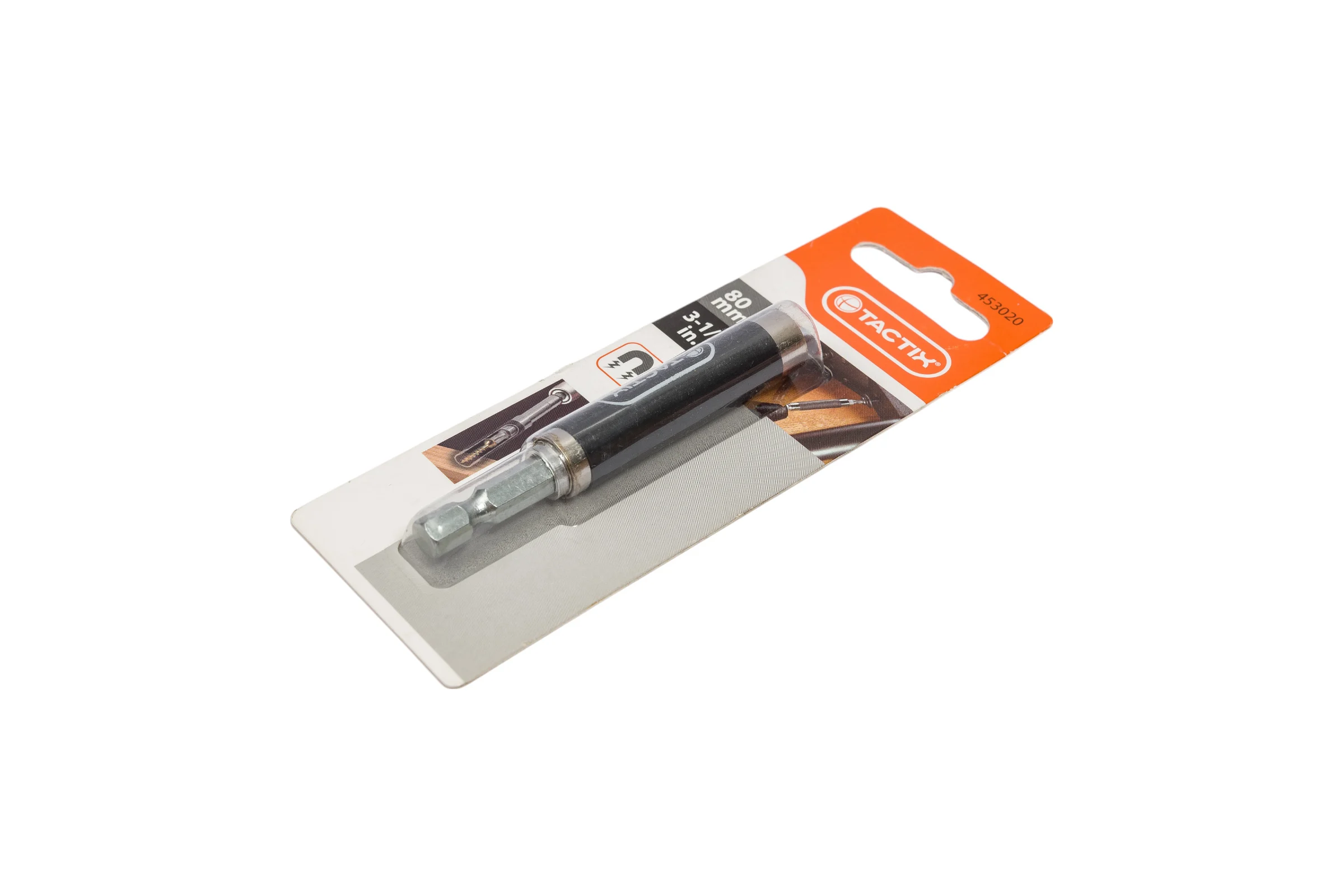 Адаптер для бит 1/4", 80 мм TACTIX 453020