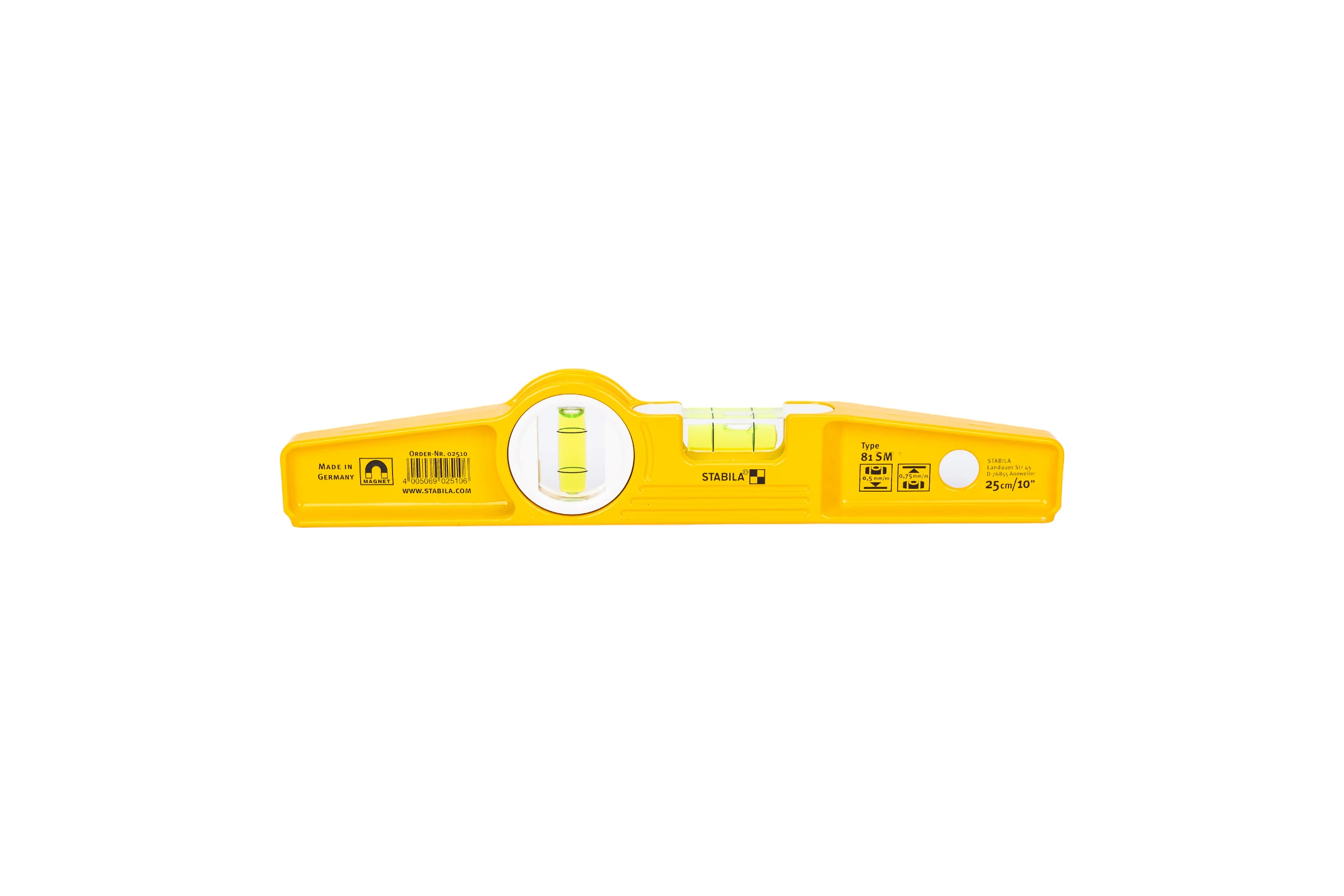 Магнитный уровень STABILA тип 81SM, 25 см 02510