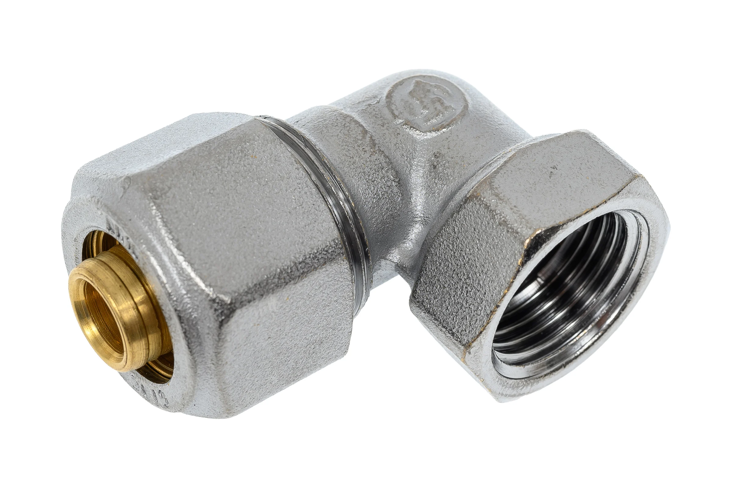 Угольник Giacomini 90, В, 1/2, 16x2, латунь, хромированный R563MX048
