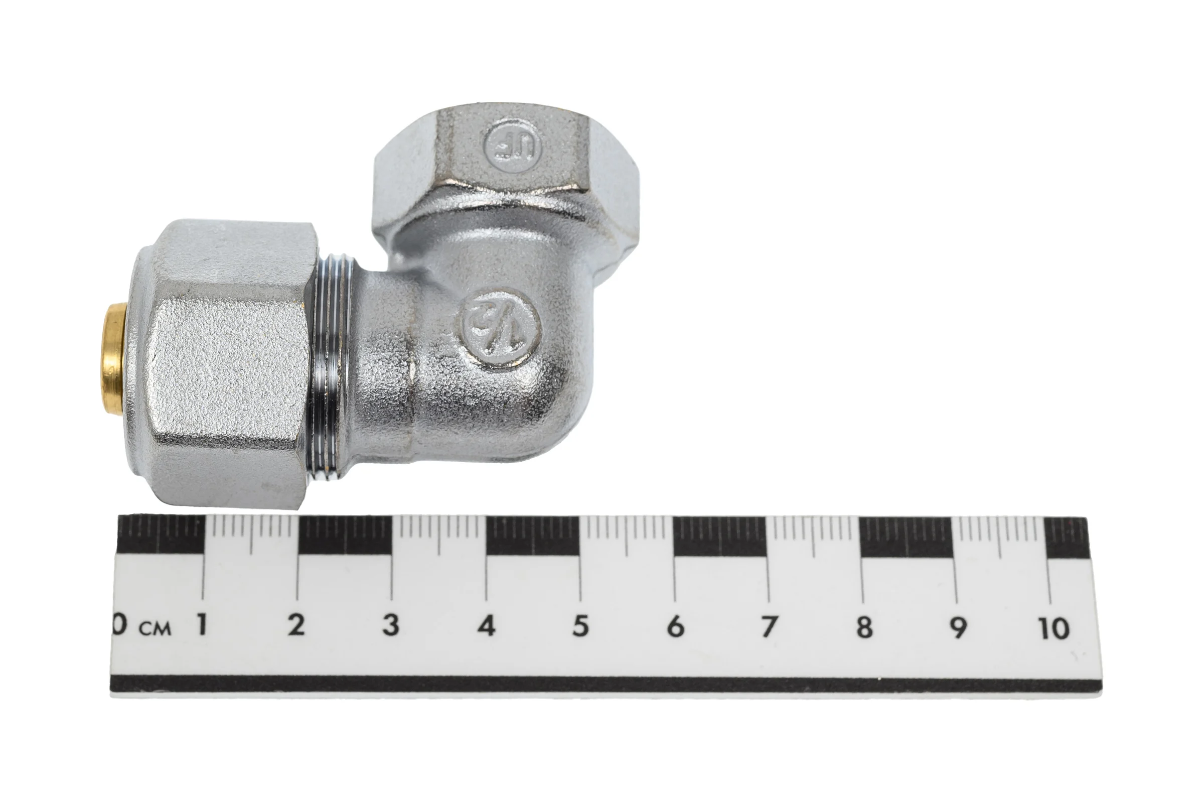 Угольник Giacomini 90, В, 1/2, 16x2, латунь, хромированный R563MX048