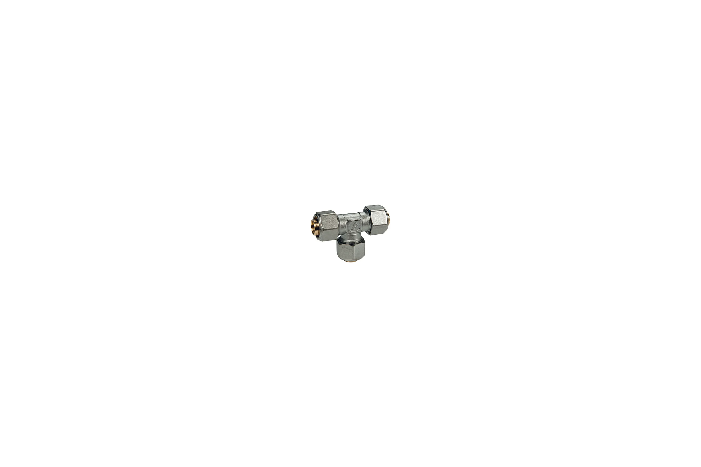 Тройник Giacomini 20x2, латунь, с цанговым соединением R564MX057
