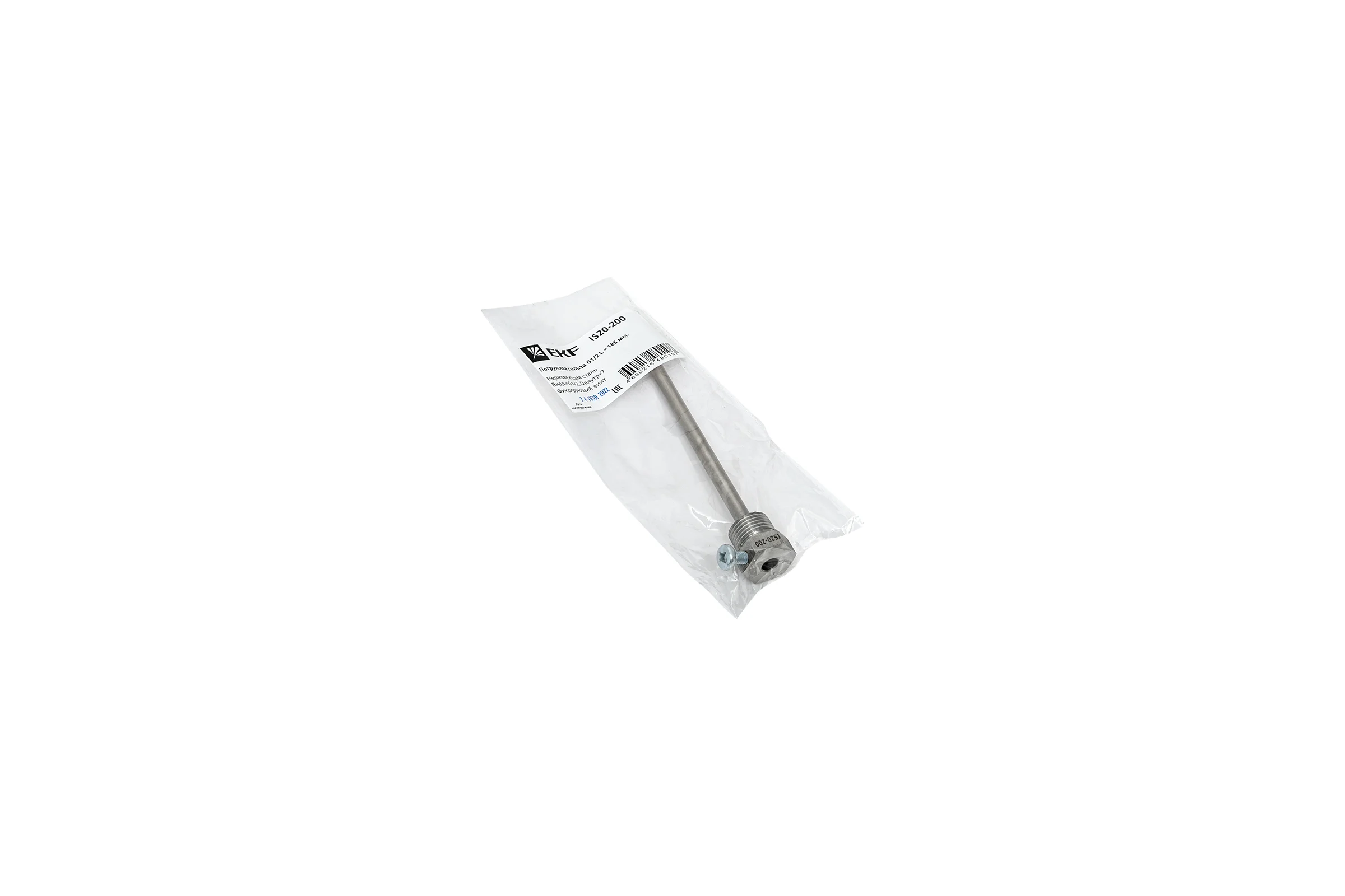 Погружная гильза EKF G1/2 L = 185 мм IS20-200