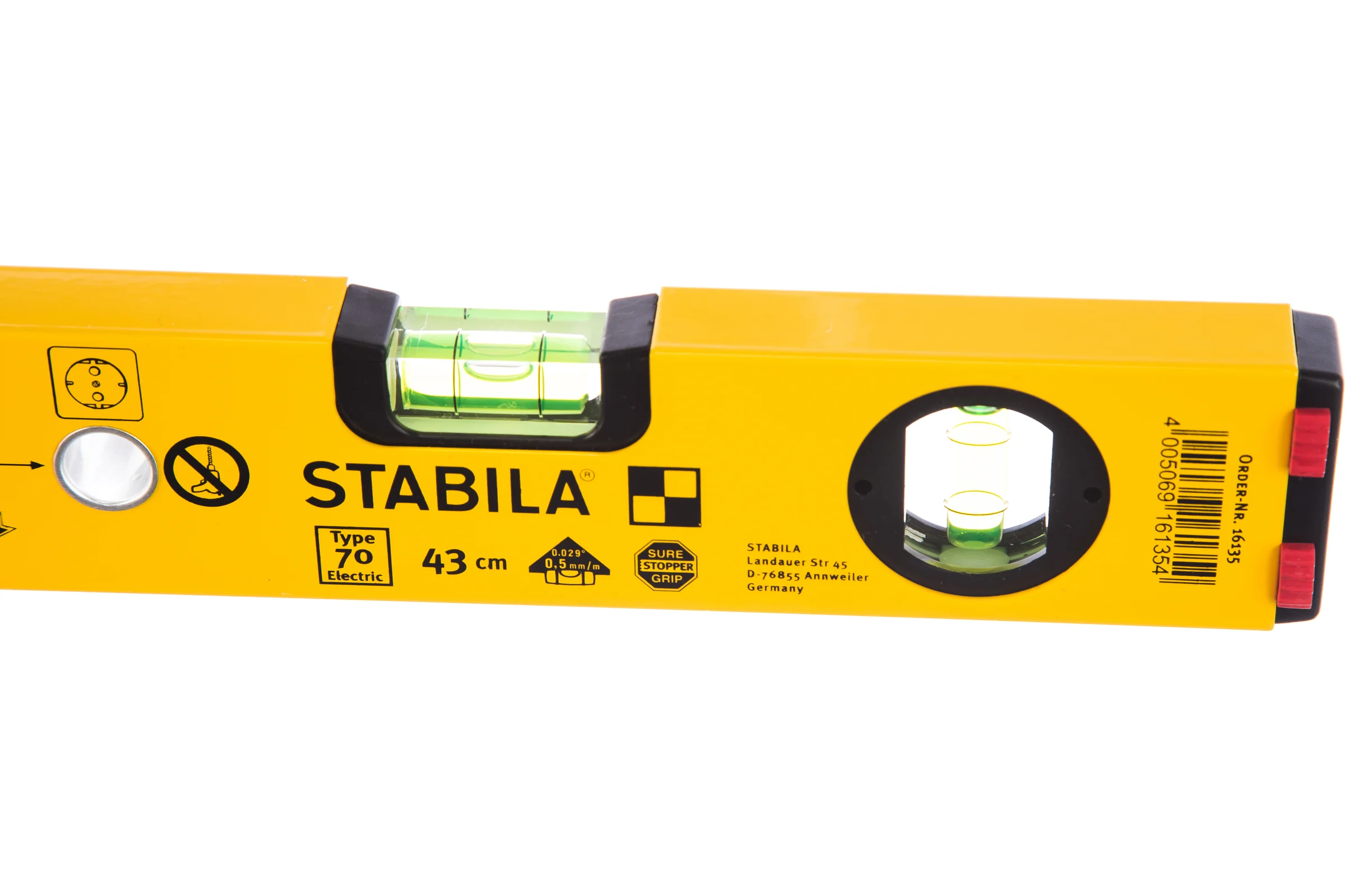 Уровень для электрика STABILA тип 70 Electric, 43 см 16135