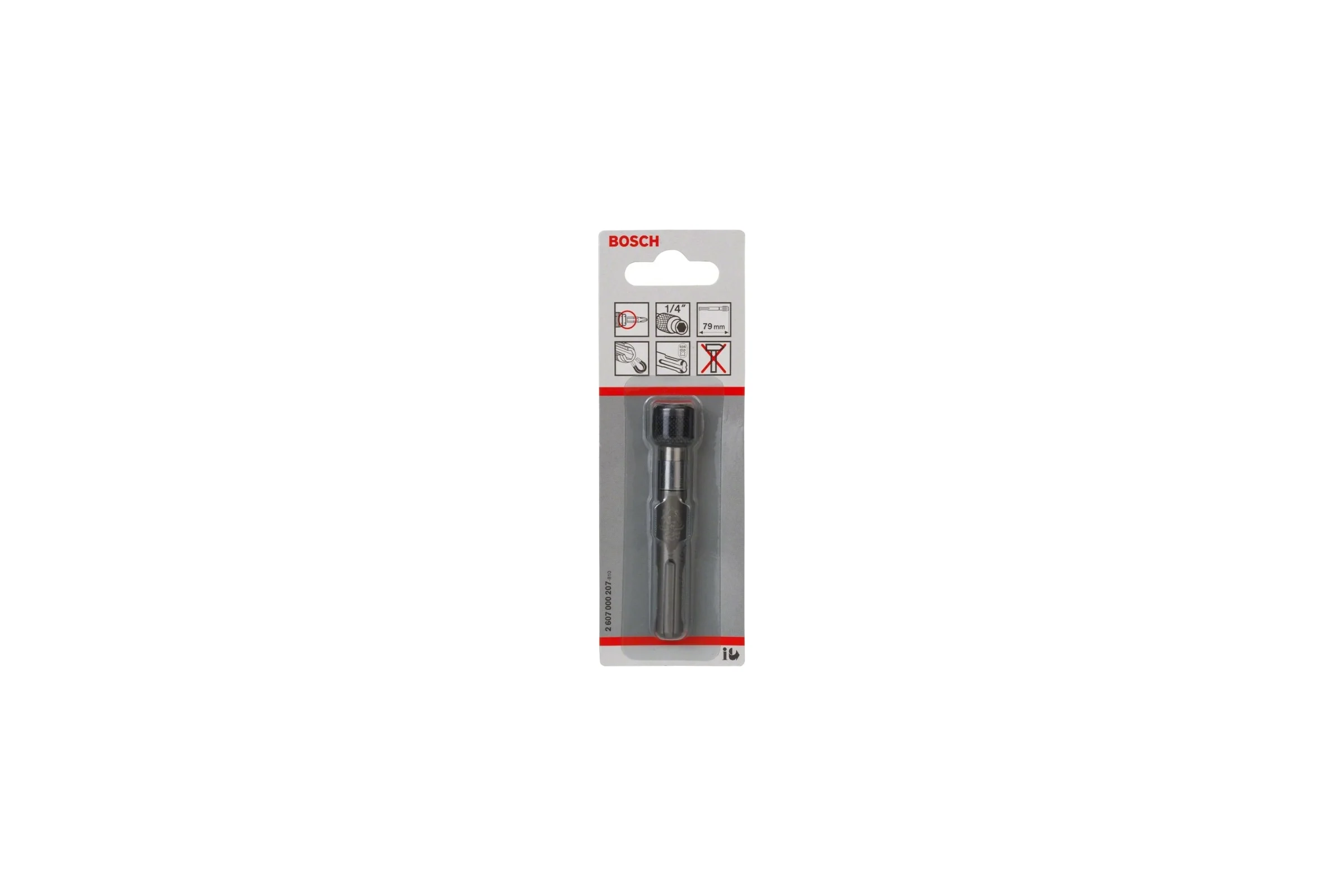 Держатель бит универсальный магнитный 79 мм SDS-PLUS Bosch 2607000207
