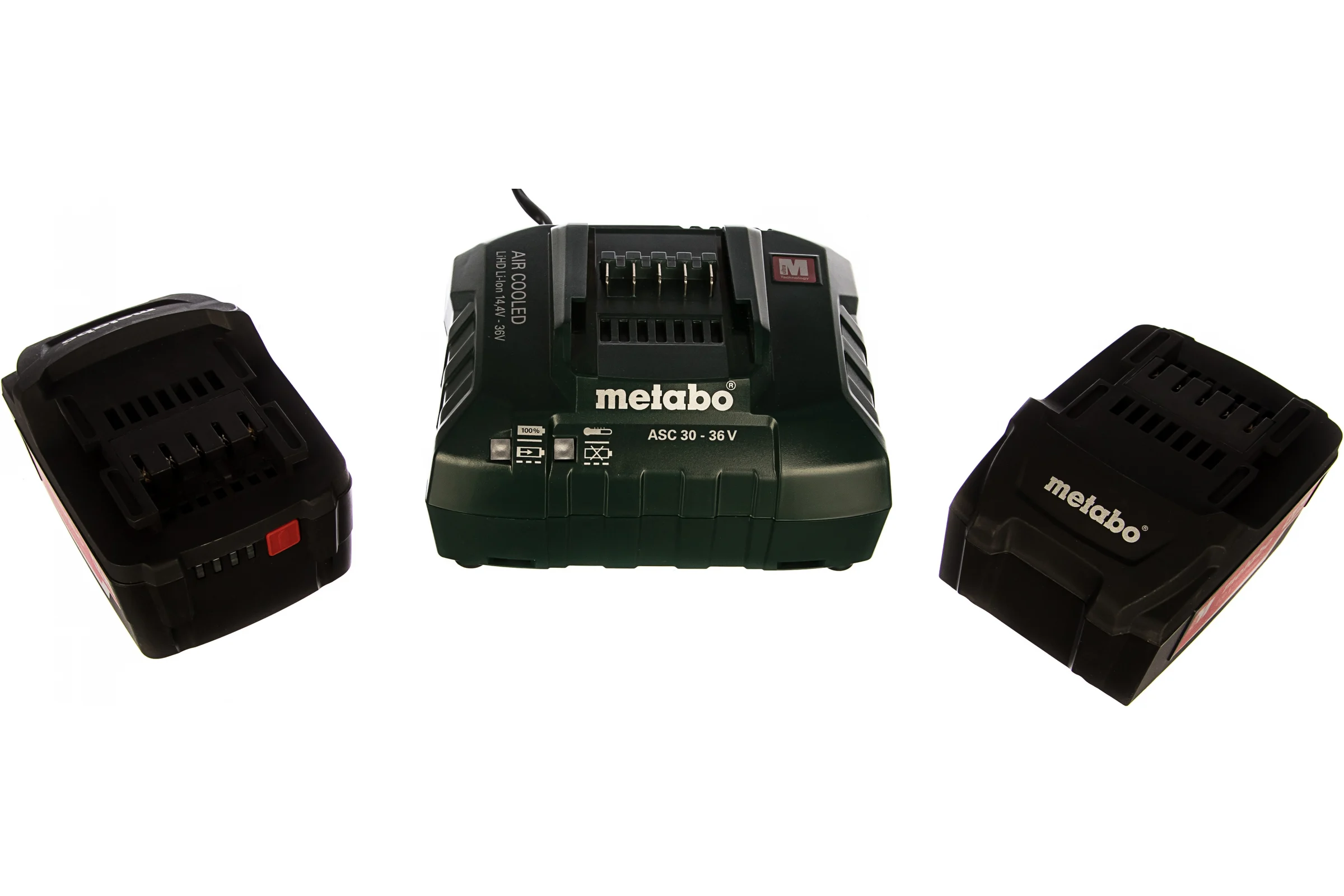 Аккумуляторы 2 шт. (4 А*ч; 18 В; Li-Ion) и ЗУ ASC 30-36 Basic-Set Metabo 685050000