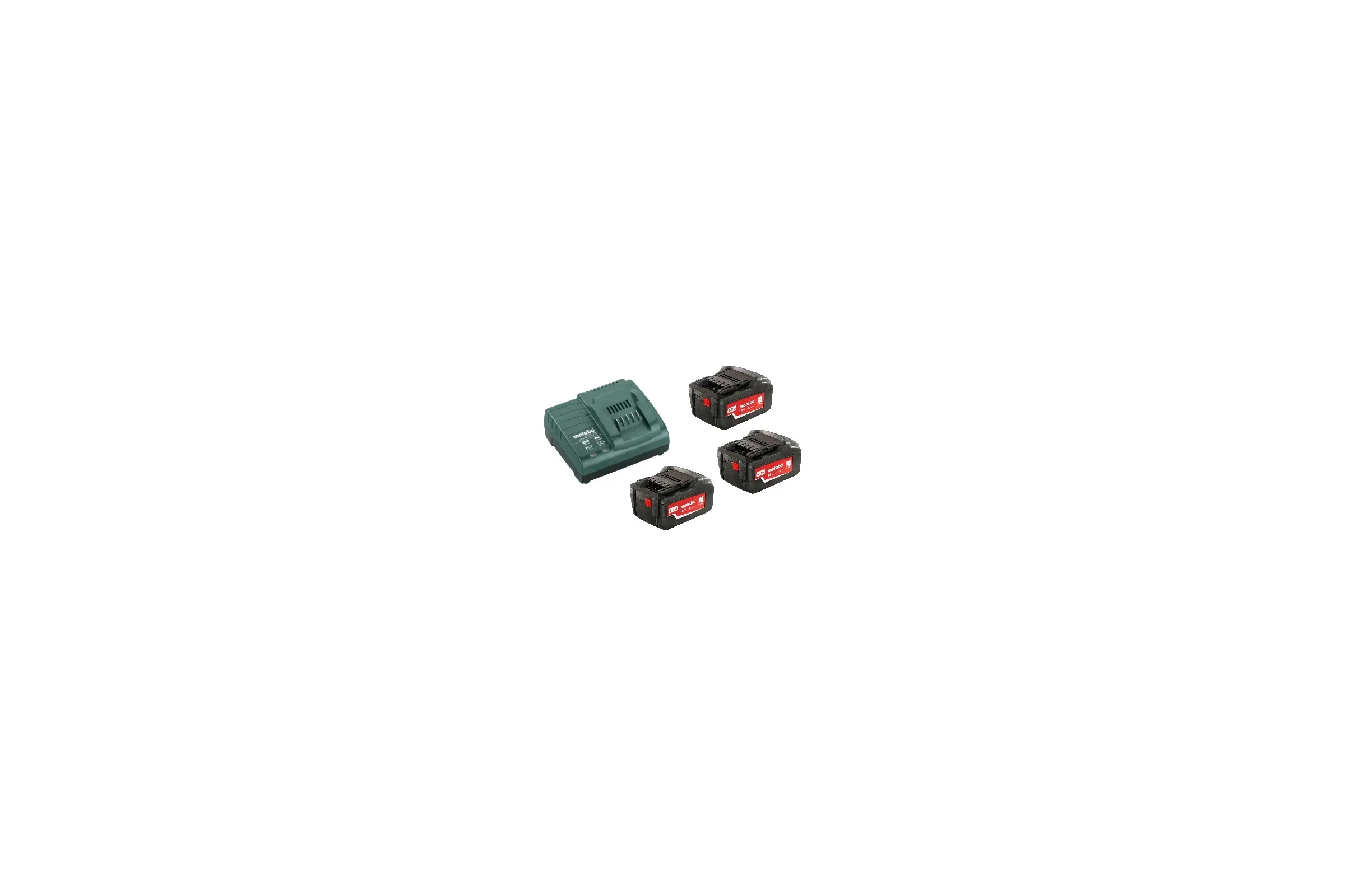 Аккумуляторы 3 шт. (4 А*ч; 18 В; Li-Ion) и ЗУ ASC 30-36 Basic-Set Metabo 685049000