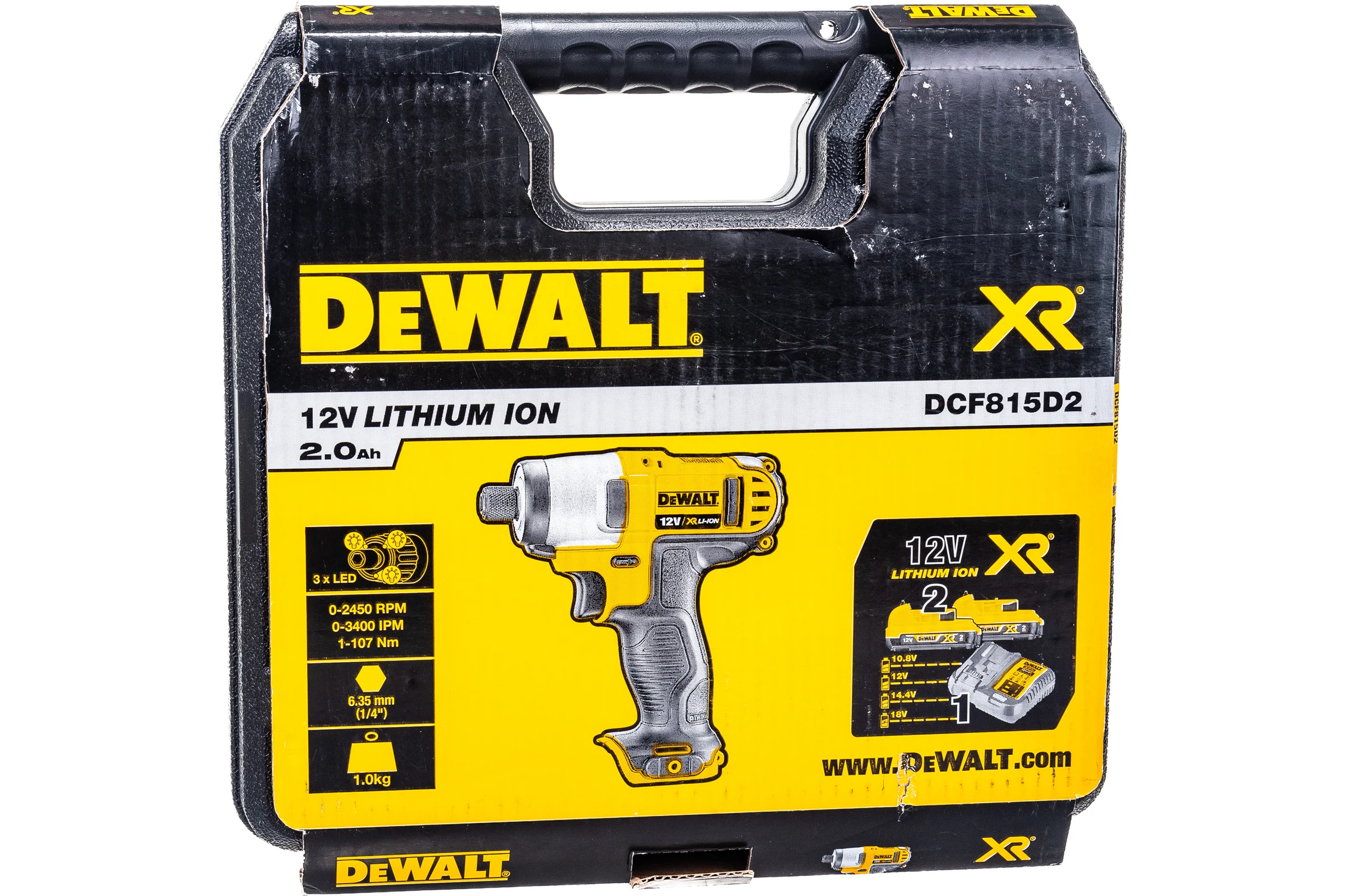 Аккумуляторный шуруповерт DEWALT DCF 815 D2