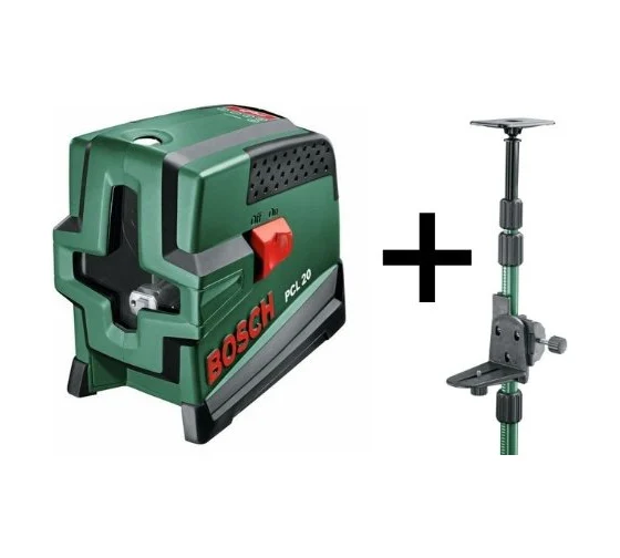 Лазерный нивелир PCL 20 + телескопическая штанга Bosch TP 3200603693001