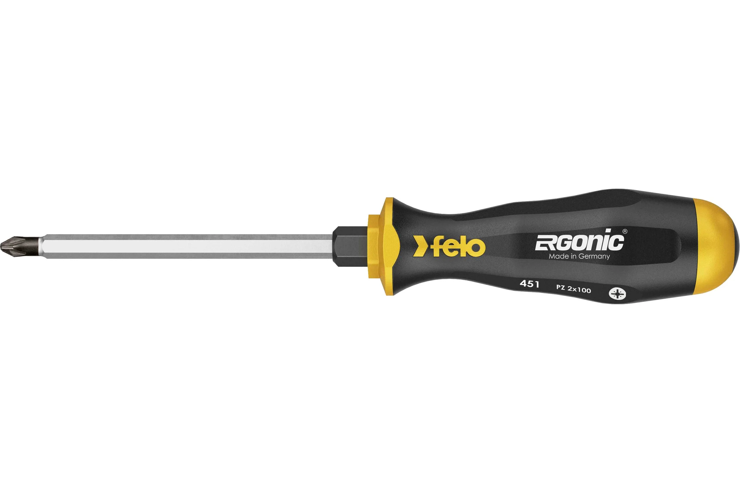 Ударная крестовая отвертка Felo Ergonic PZ1x80 45110240