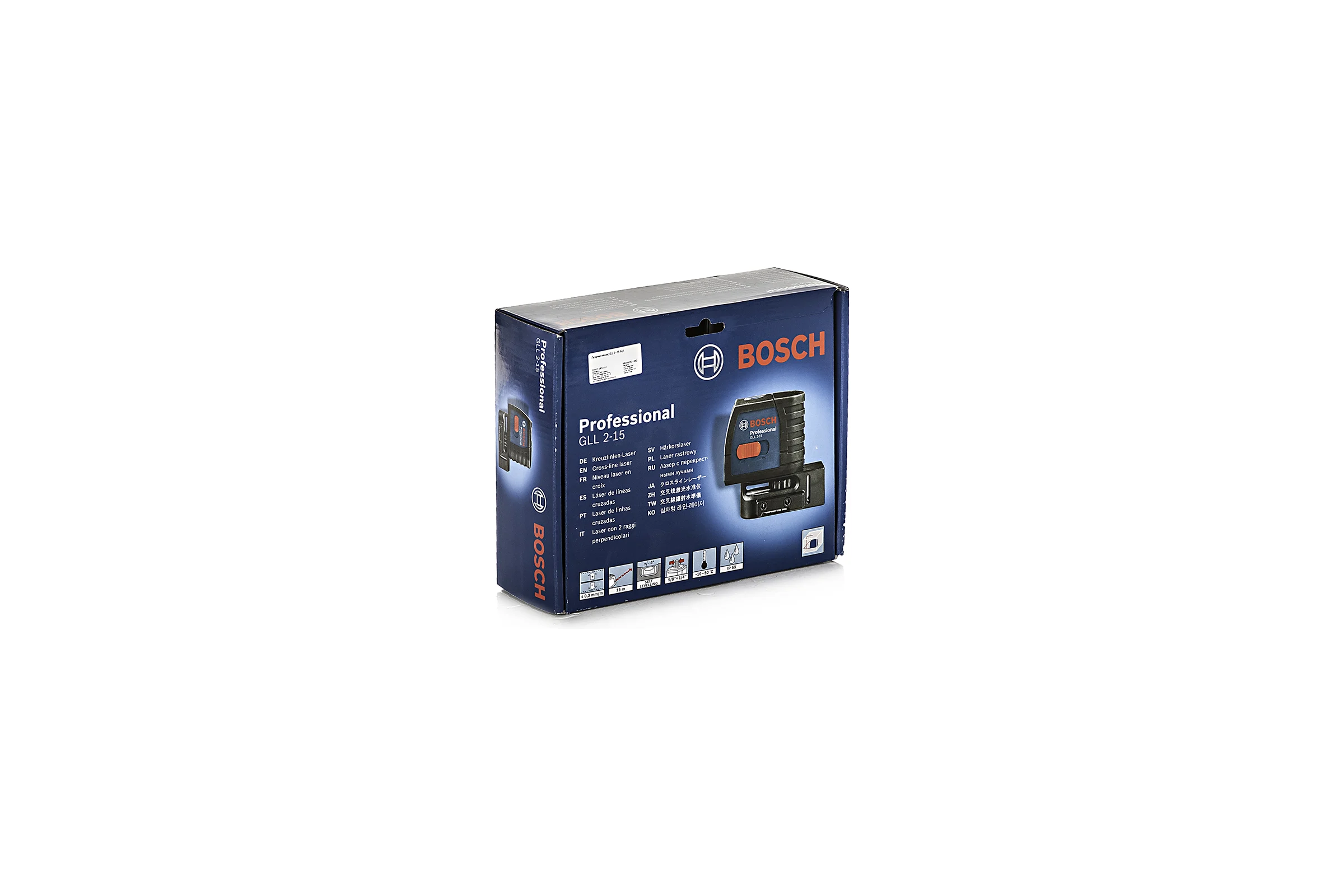 Линейный лазерный нивелир Bosch GLL 2-15 Professional 0.601.063.701