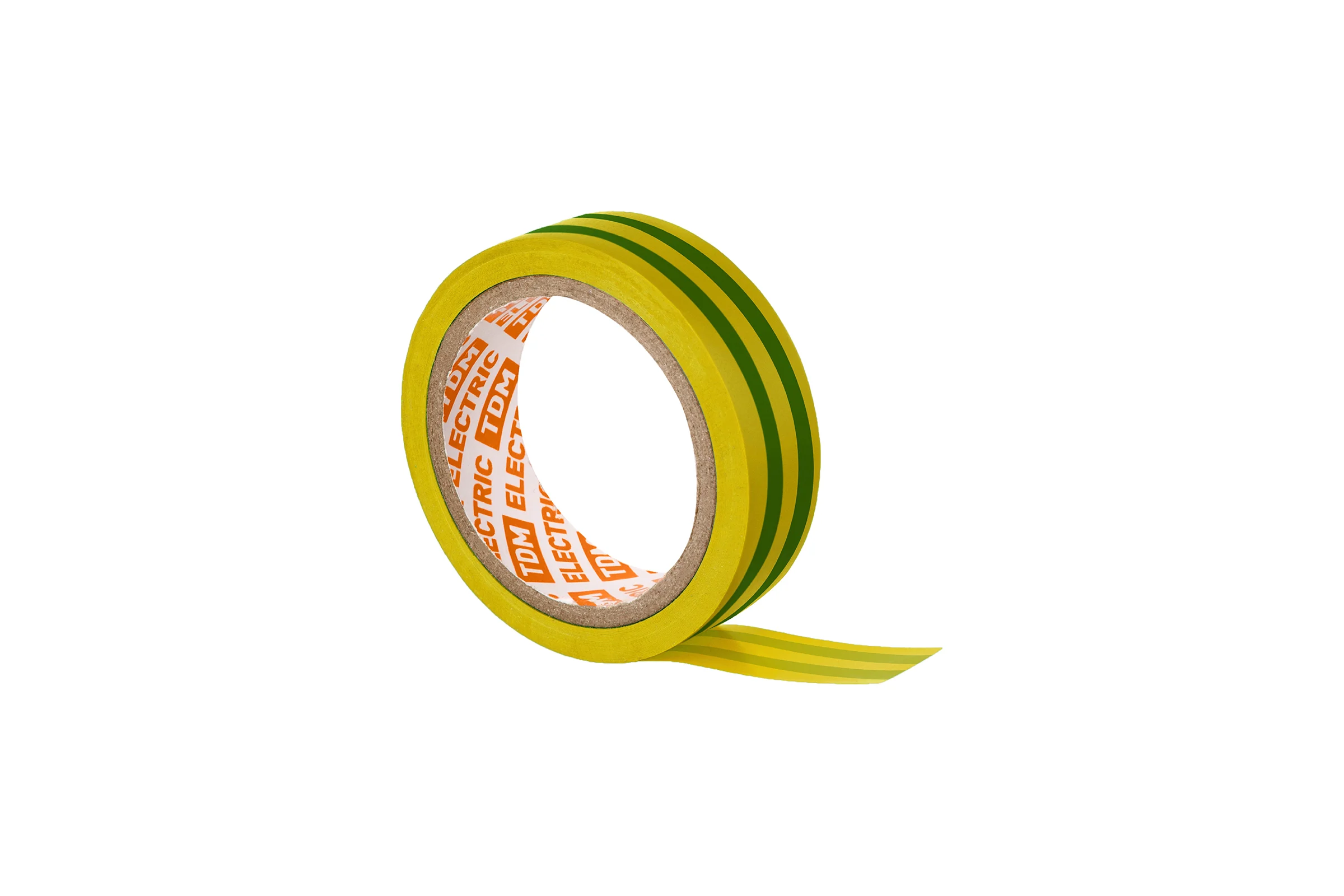 Изолента ПВХ TDM ELECTRIC 0,13x15 мм, желто-зеленая, 5 м SQ0526-0077