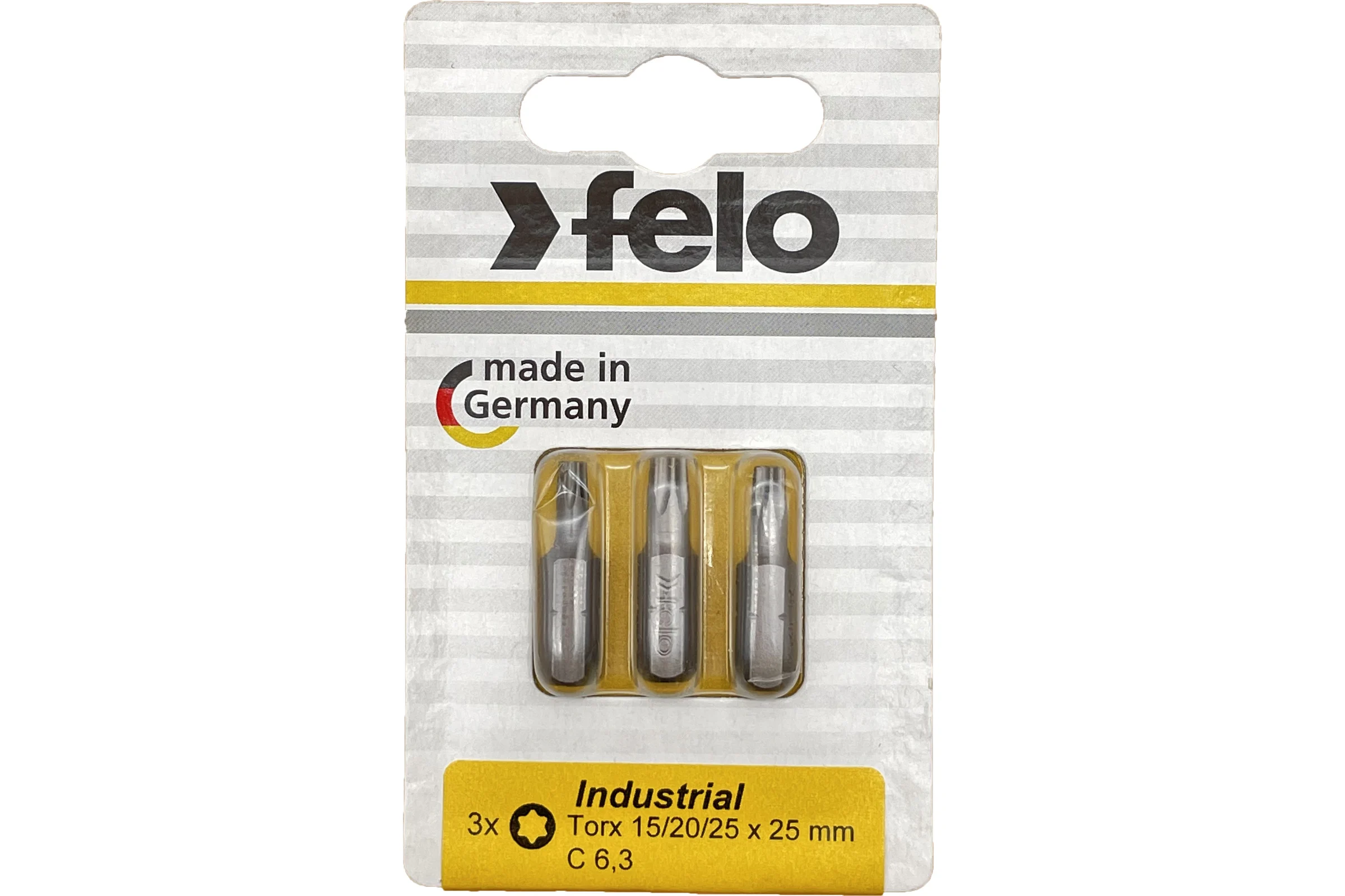 Биты Industrial 3 шт, T15/T20/T25, 25 мм, в блистере Felo 02693316