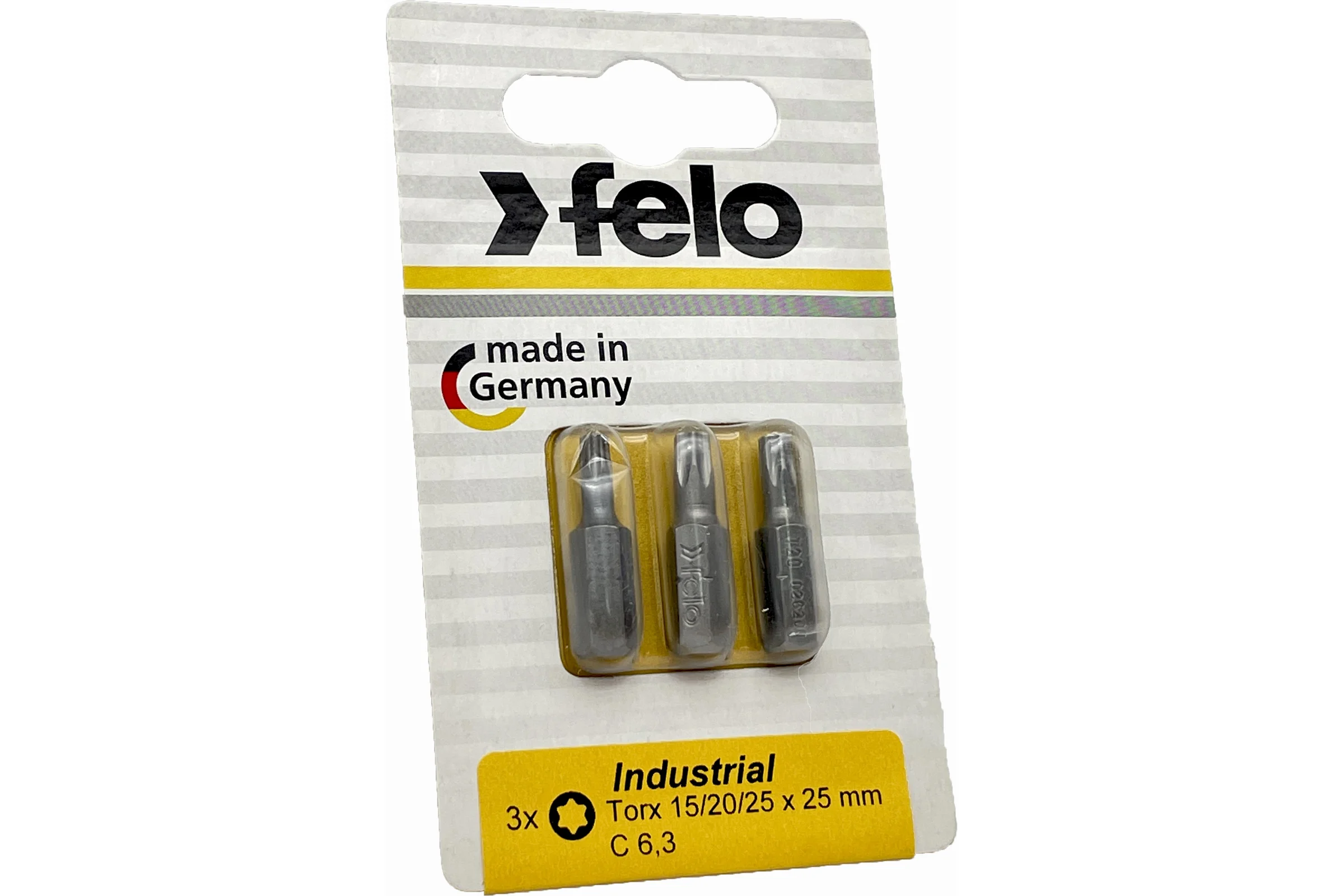 Биты Industrial 3 шт, T15/T20/T25, 25 мм, в блистере Felo 02693316