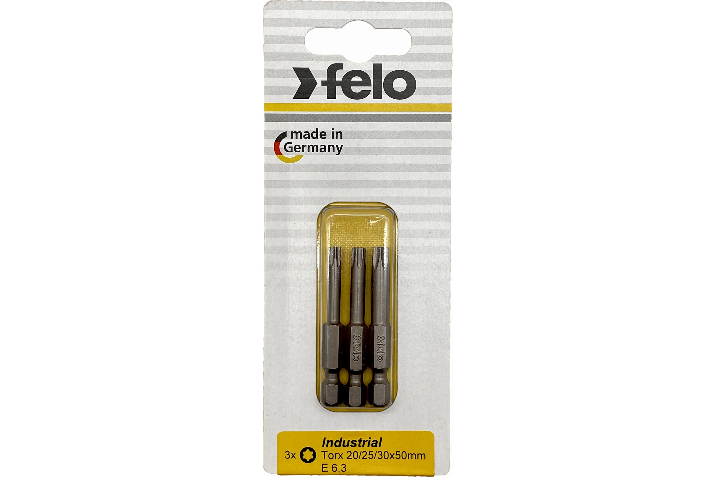 Биты Industrial 3 шт, T15/T20/T25, 50 мм, в блистере Felo 03693216