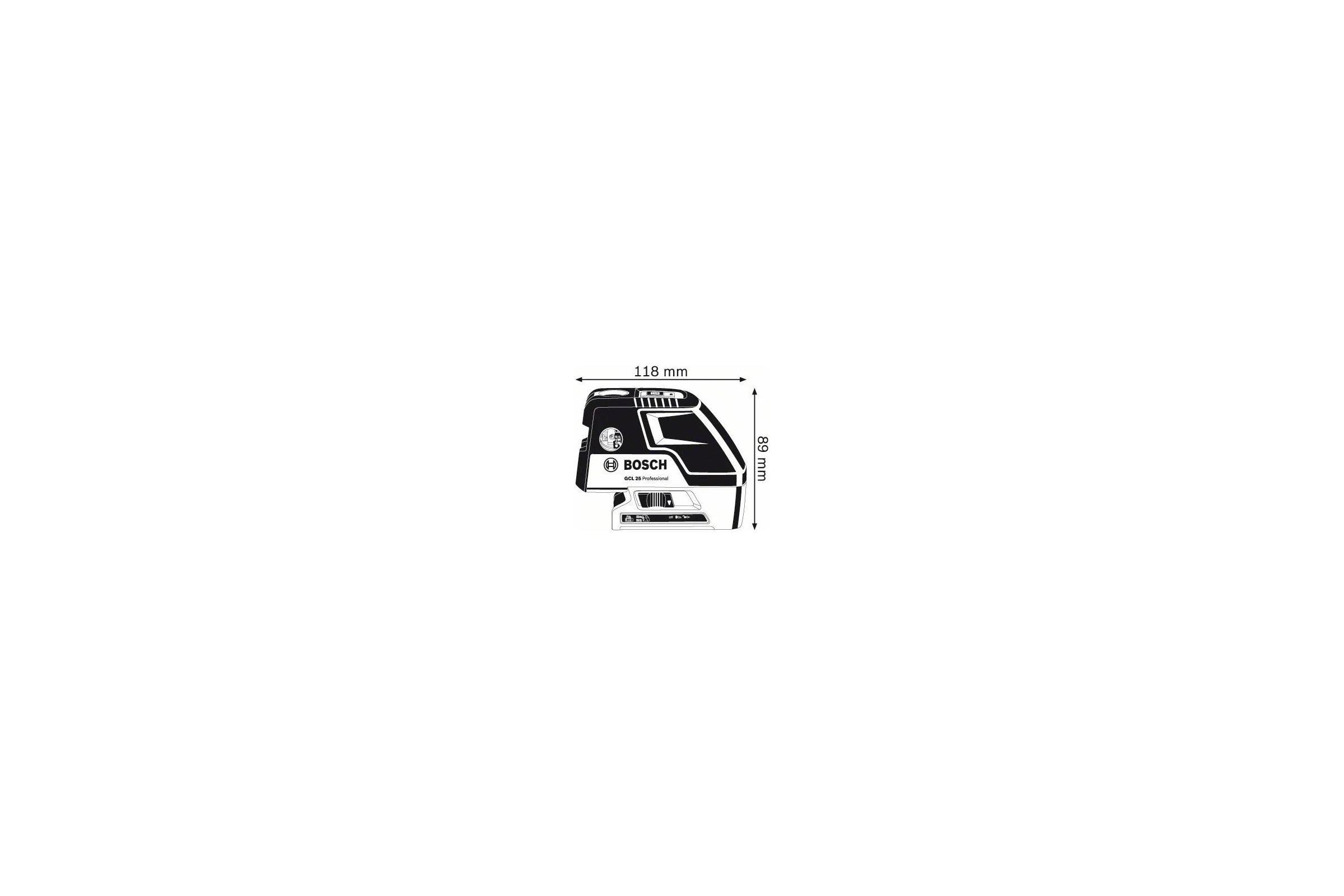 Комбинированный лазерный уровень Bosch GCL 25 + BM1 новый в L-Boxx 136 0.601.066.B03