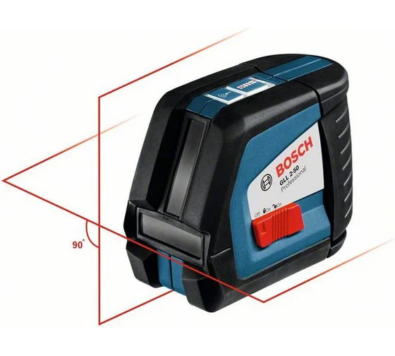 Линейный лазерный нивелир Bosch GLL 2-50 + BM1 новый + LR2 в L-Boxx 0.601.063.109