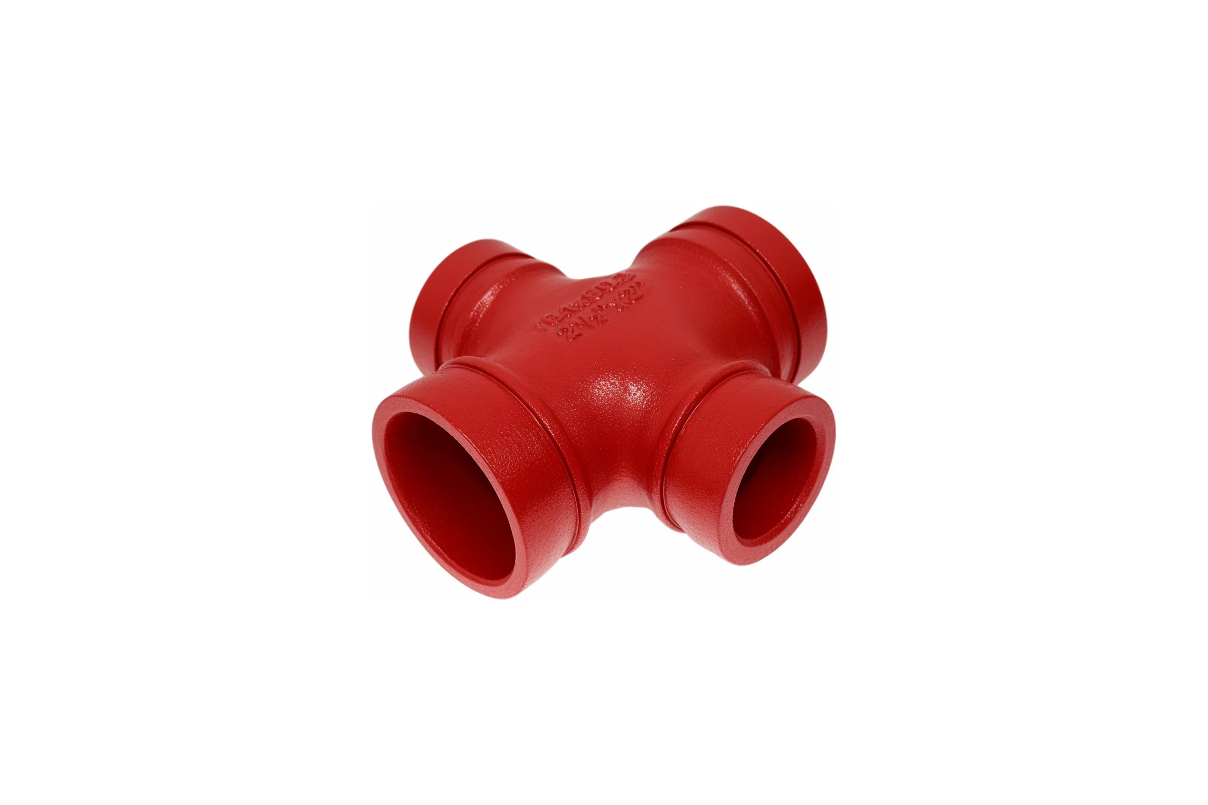 Переходная крестовина под муфту GROOVEX 2 1/2"x2", 76x60 мм, ДУ 65x50 мм KPM7660