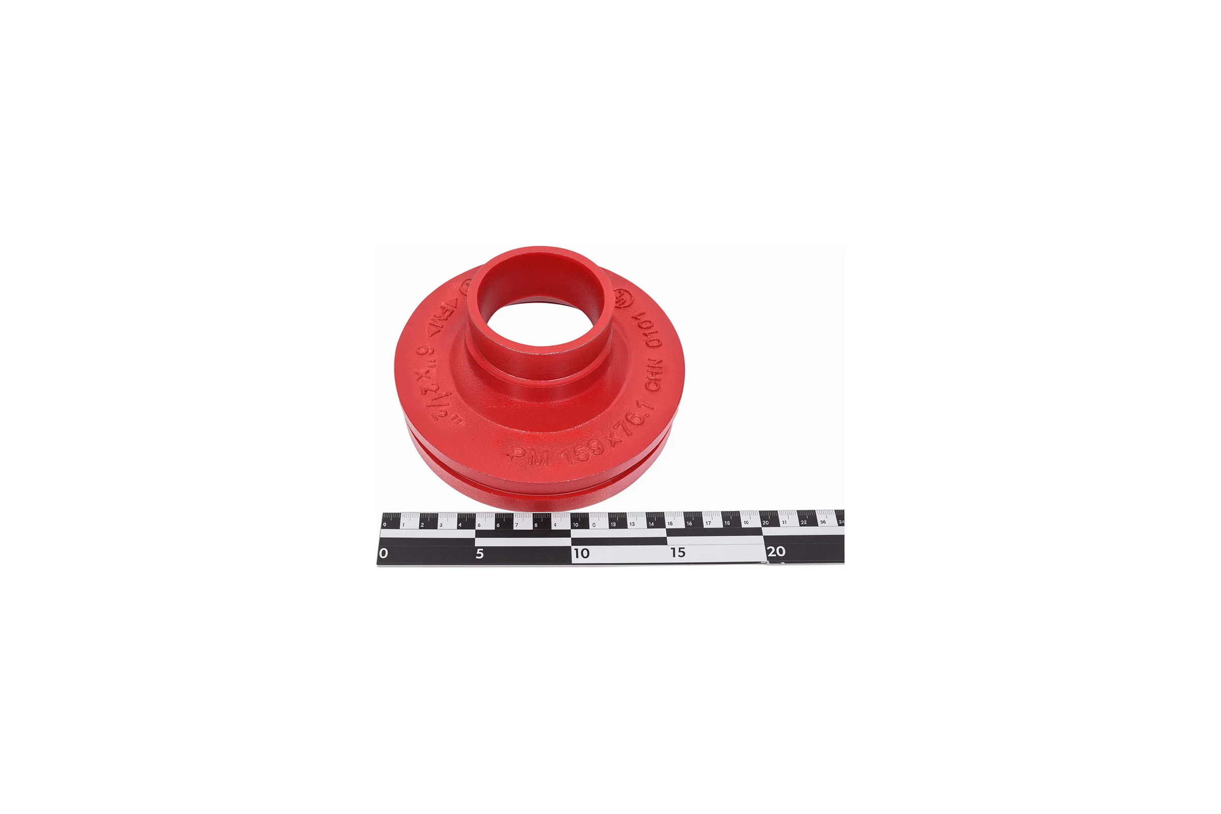 Переход под муфту GROOVEX 6"x2 1/2", 159x76 мм, ДУ 150x65 мм PM15976