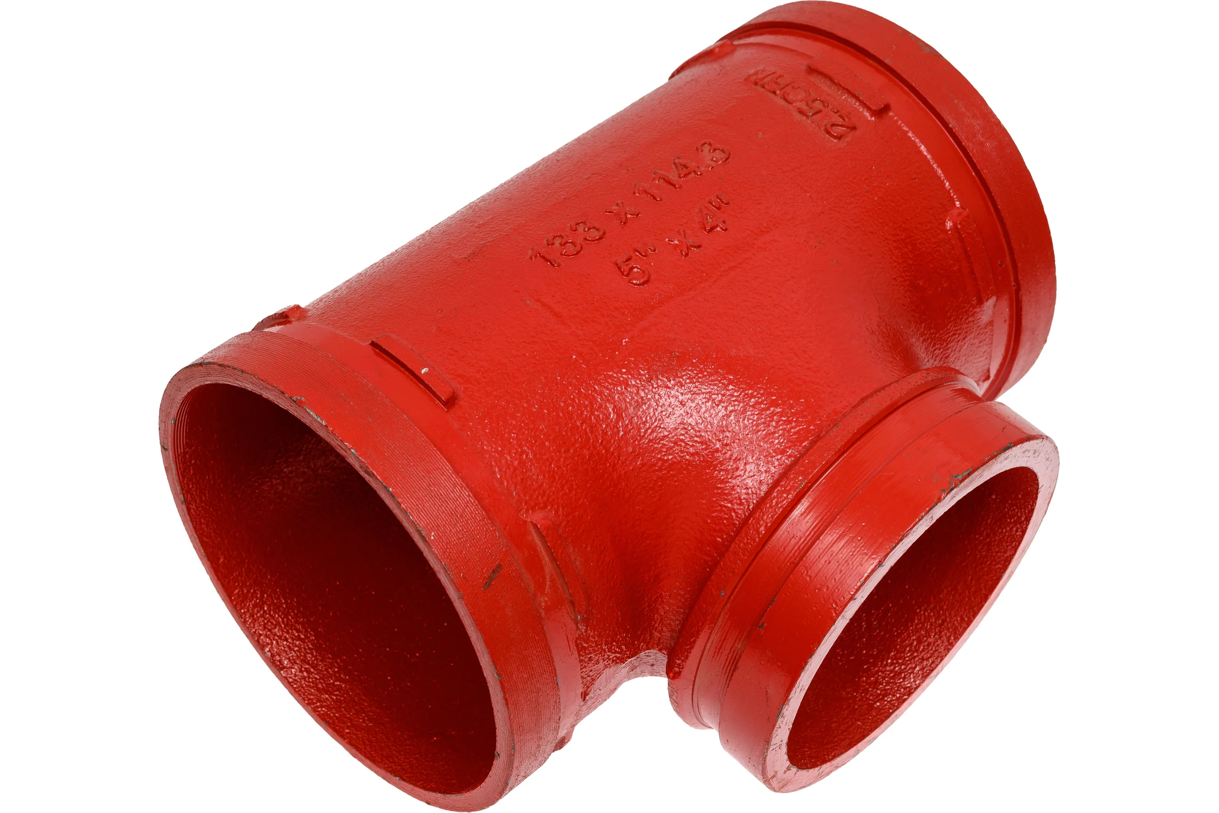 Переходной тройник под муфту GROOVEX 5"x4", 133x114 мм, ДУ 125x100 мм TPM133114