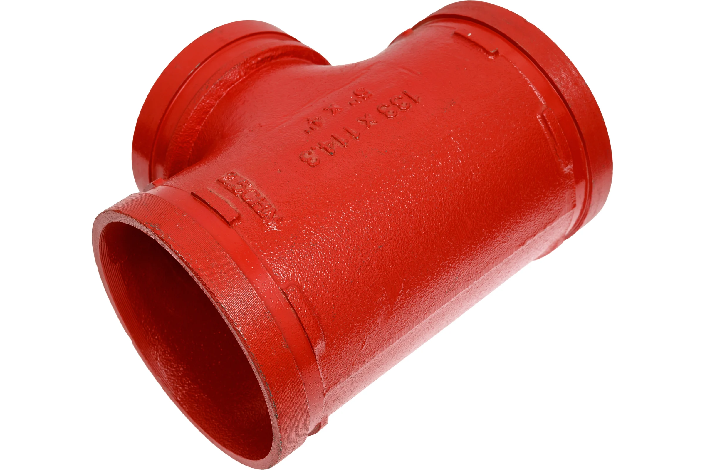 Переходной тройник под муфту GROOVEX 5"x4", 133x114 мм, ДУ 125x100 мм TPM133114
