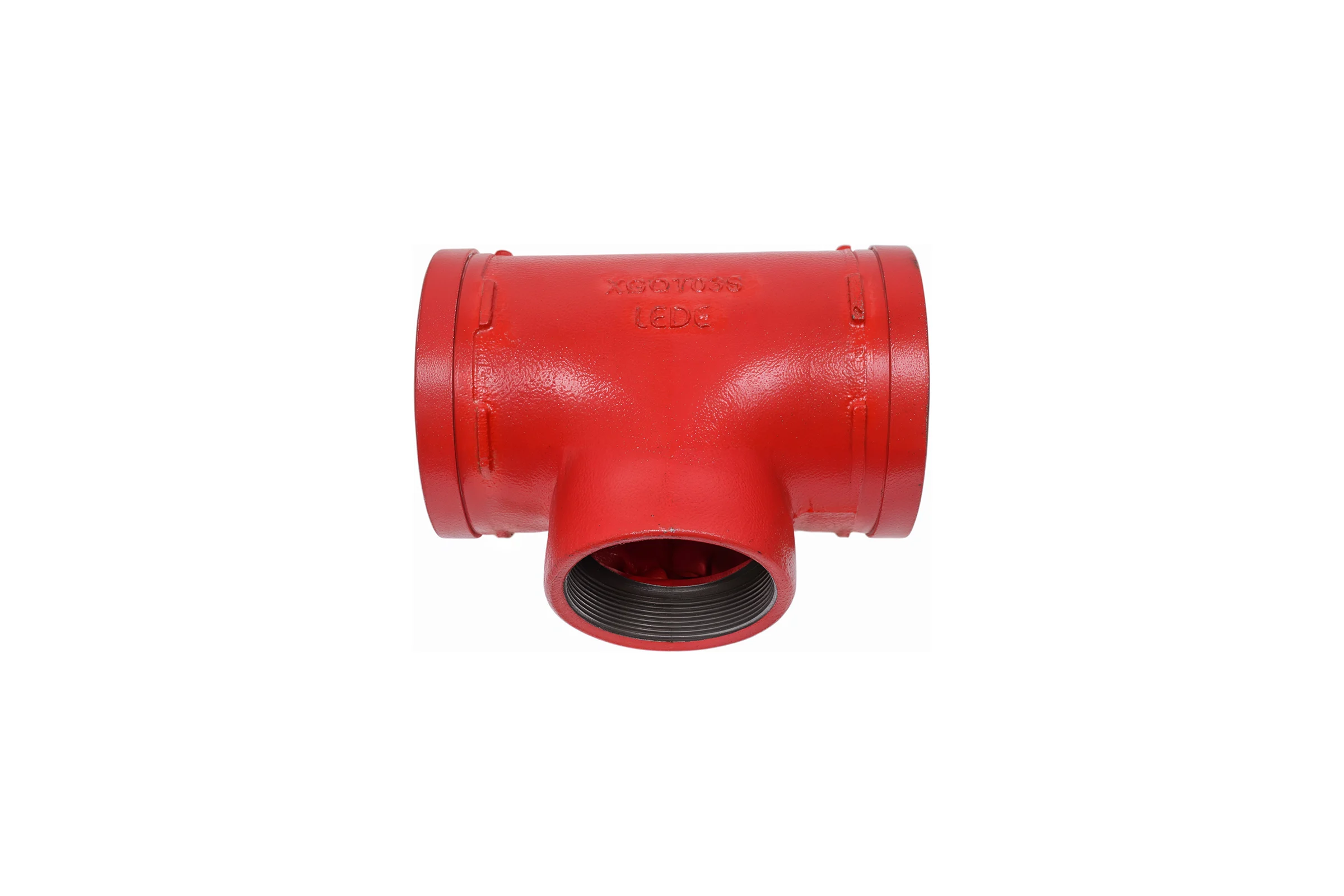 Переходной тройник под резьбу GROOVEX 5"x3", 133x89 мм, ДУ 125x70 мм TPR13389