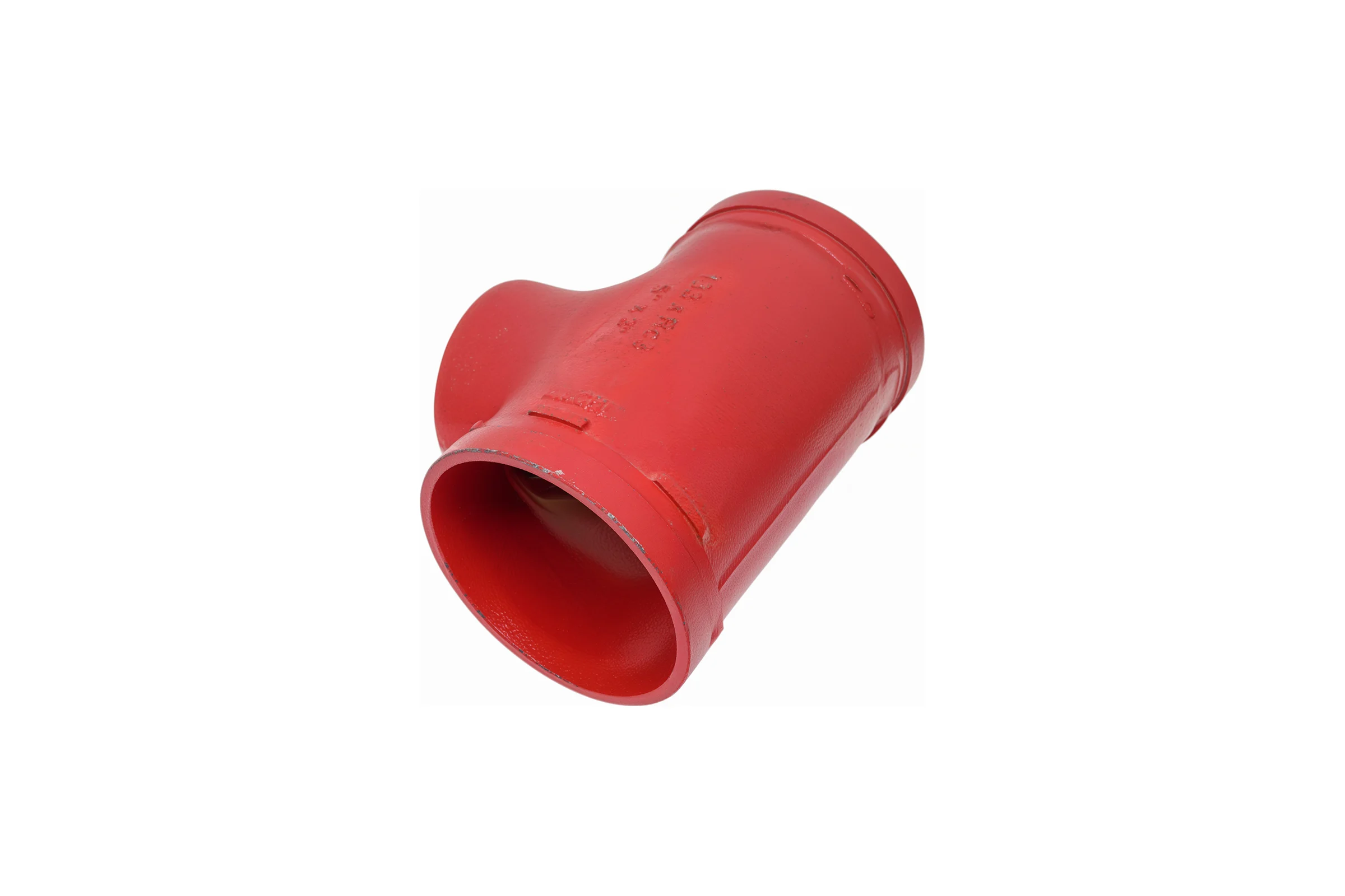 Переходной тройник под резьбу GROOVEX 5"x3", 133x89 мм, ДУ 125x70 мм TPR13389