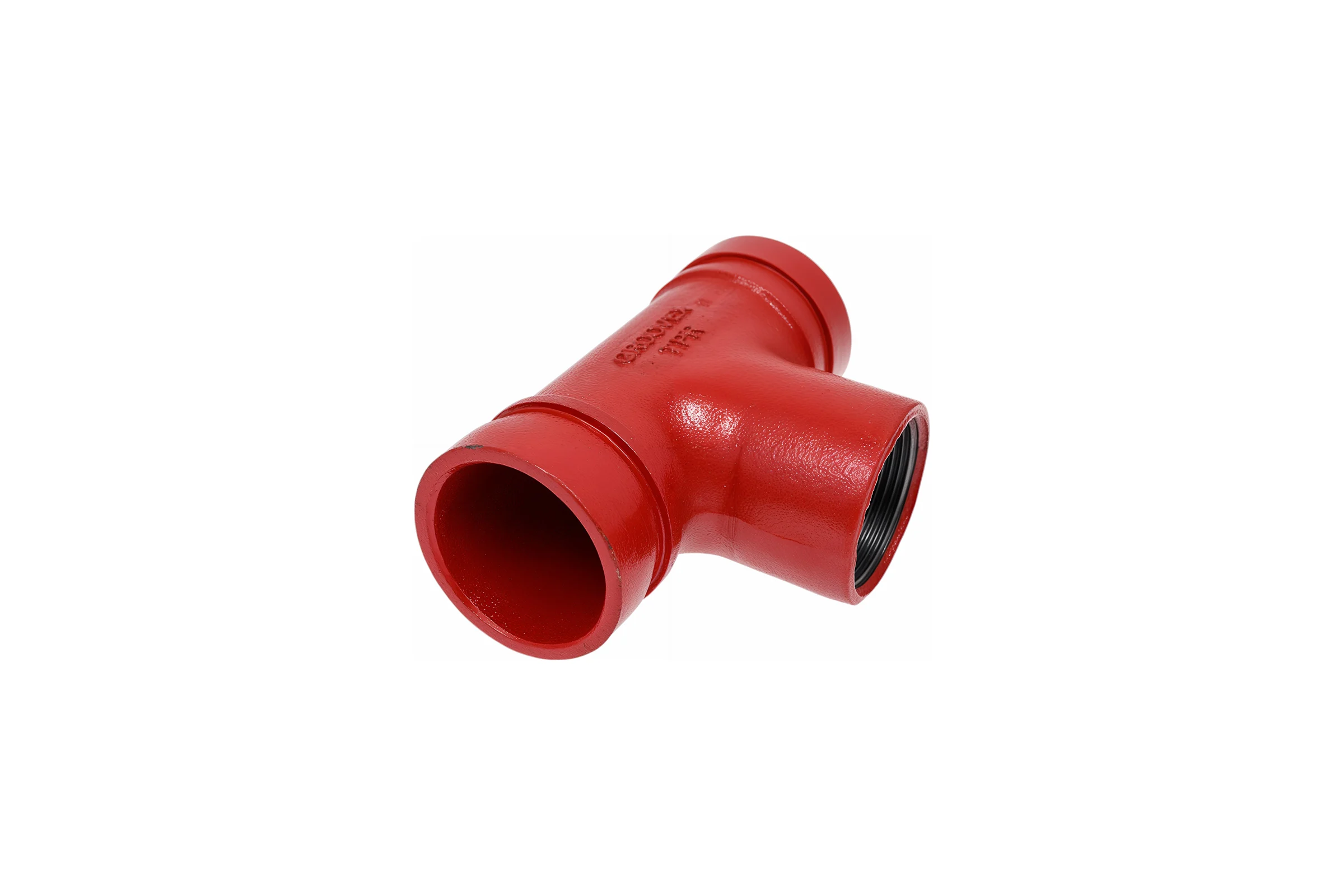 Переходной тройник под резьбу GROOVEX 2"x1 1/2", 60x48 мм, ДУ 50x40 мм TPR6048