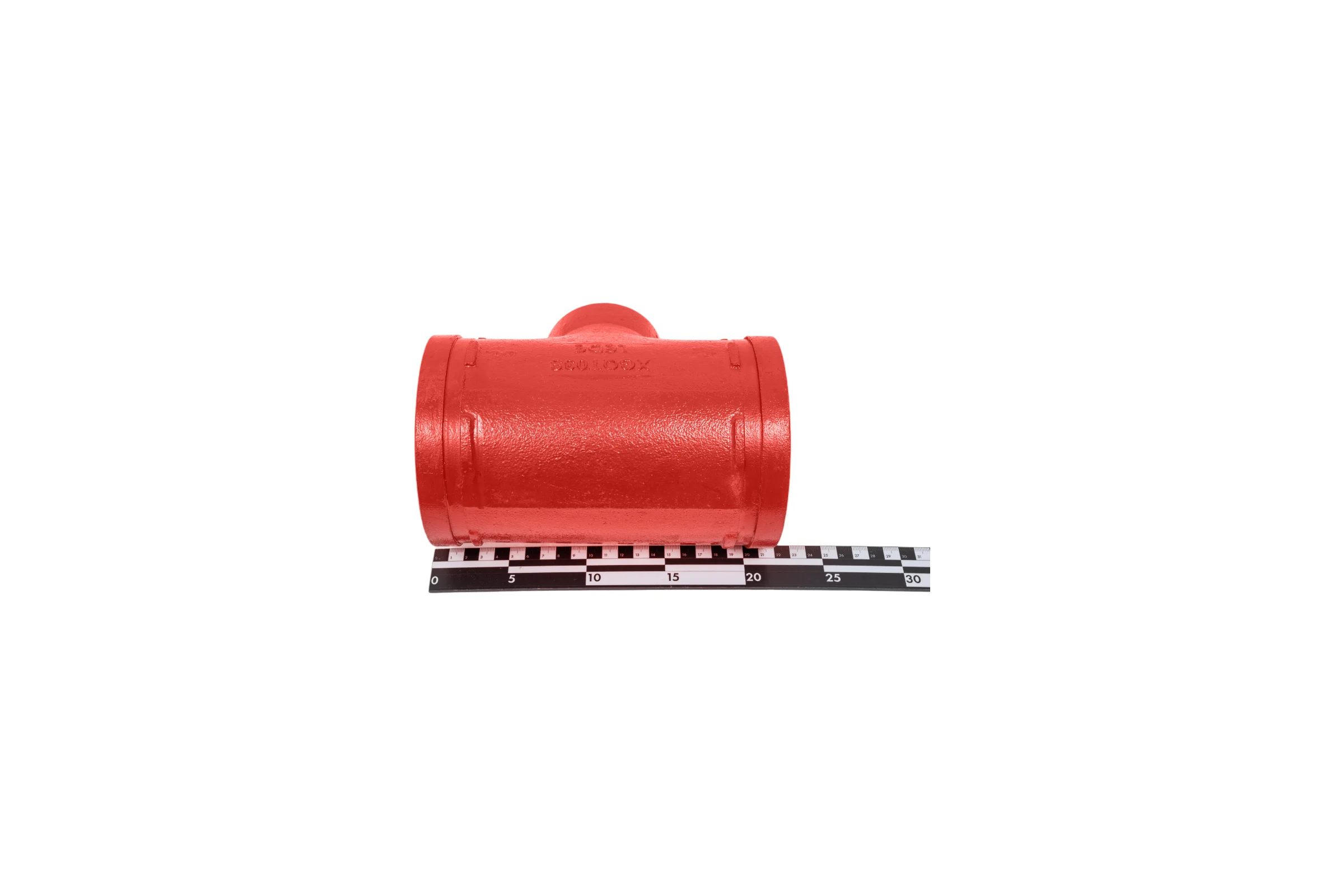 Переходной тройник под резьбу GROOVEX 5"x2 1/2", 133x76 мм, ДУ 125x65 мм TPR13376