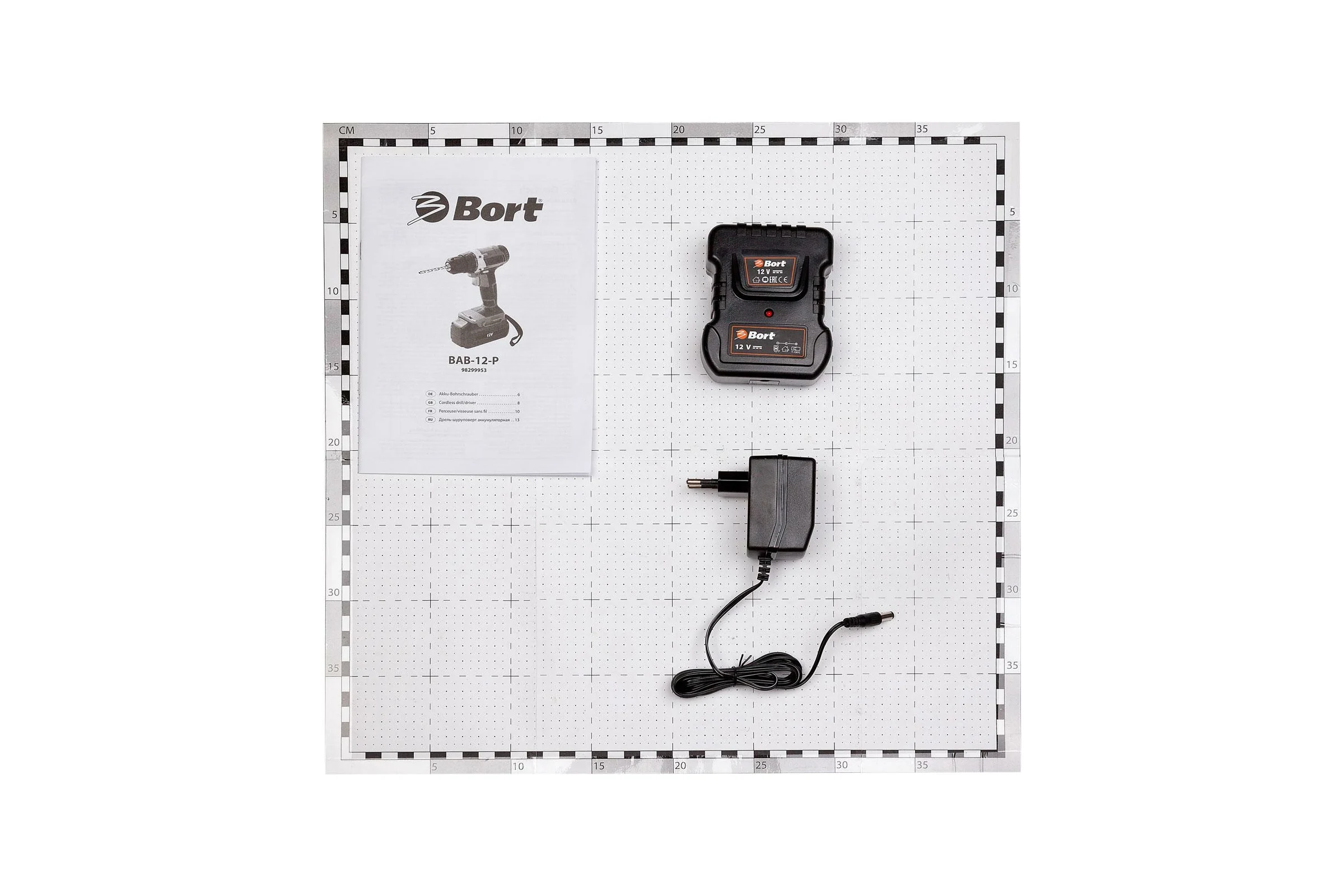 Аккумуляторная дрель-шуруповерт BORT BAB-12-P 98299953