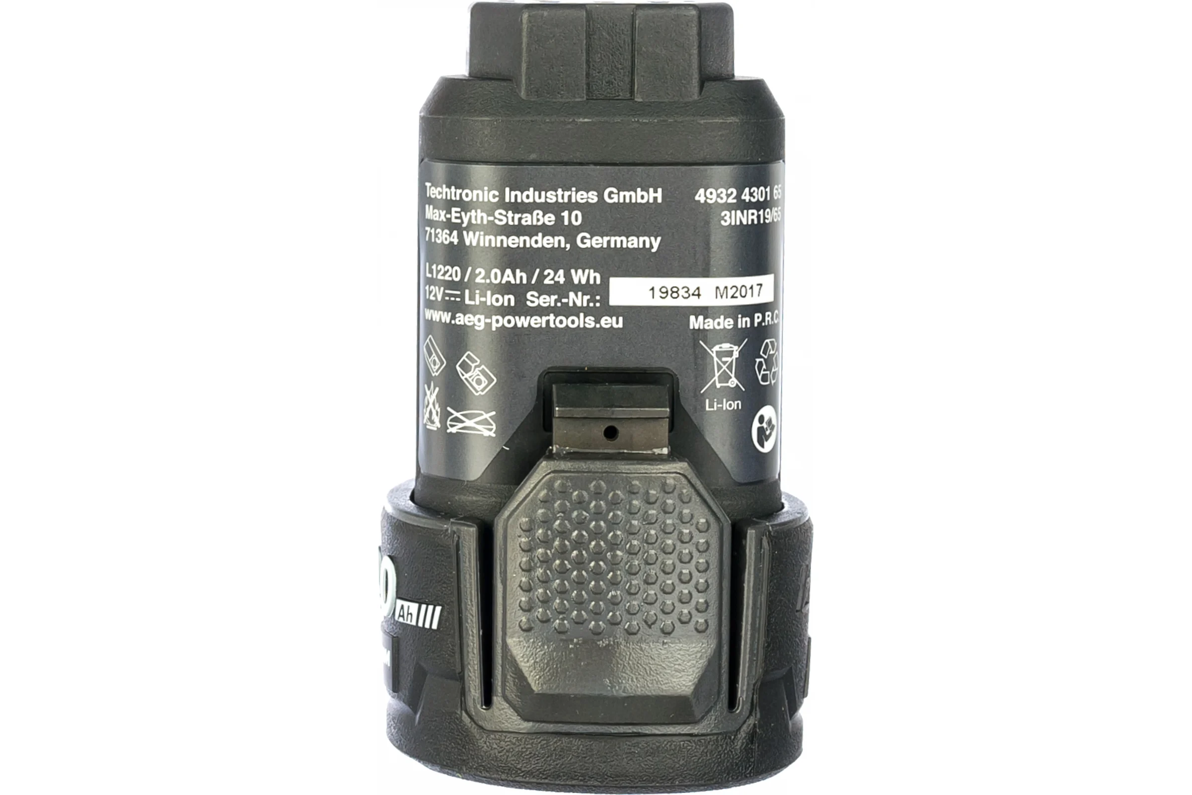 Аккумулятор L1220 Pro Li-ion (12 В; 2 Aч) AEG 4932430165