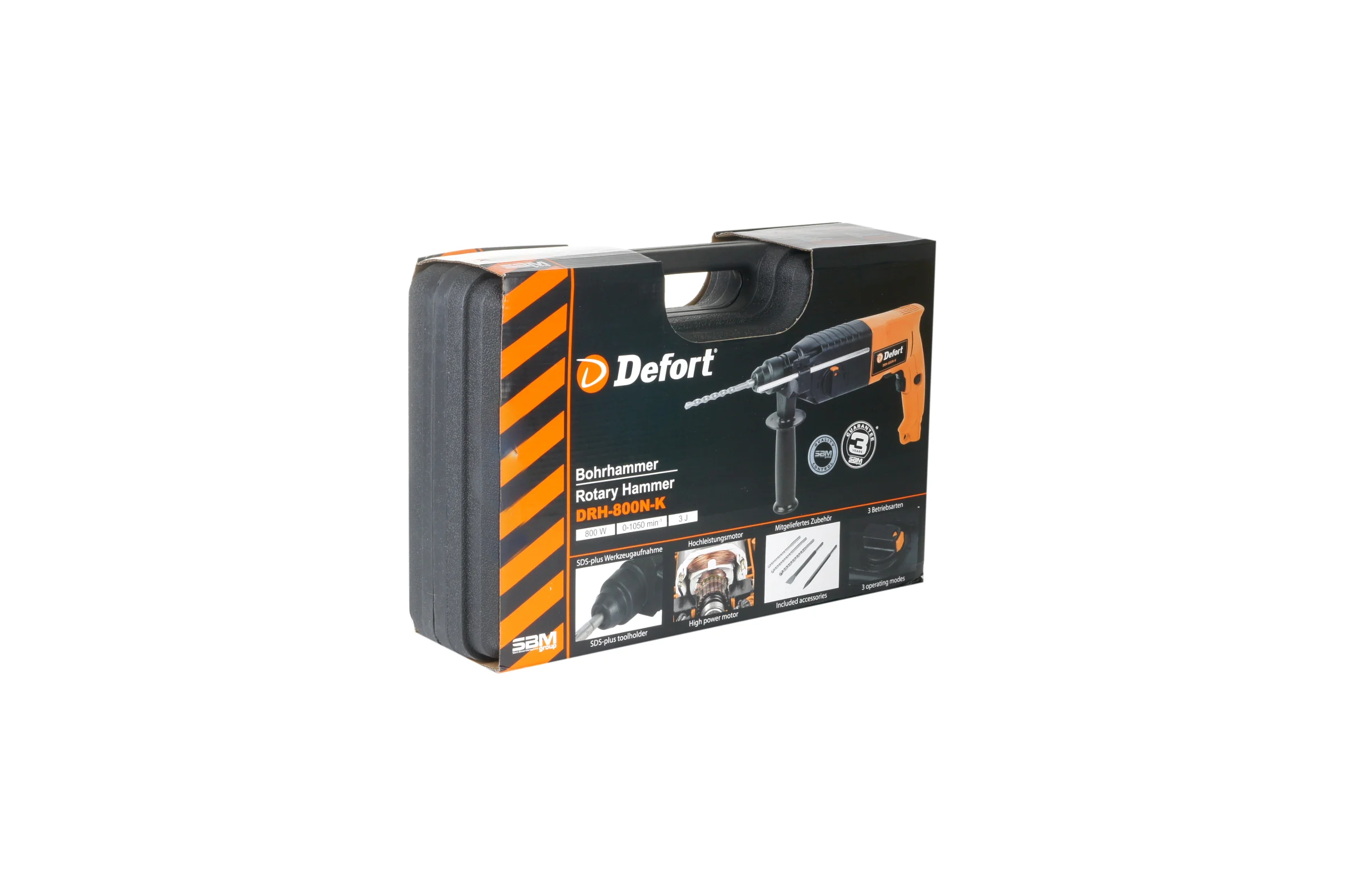 Электрический перфоратор DEFORT DRH-800N-K 93720360