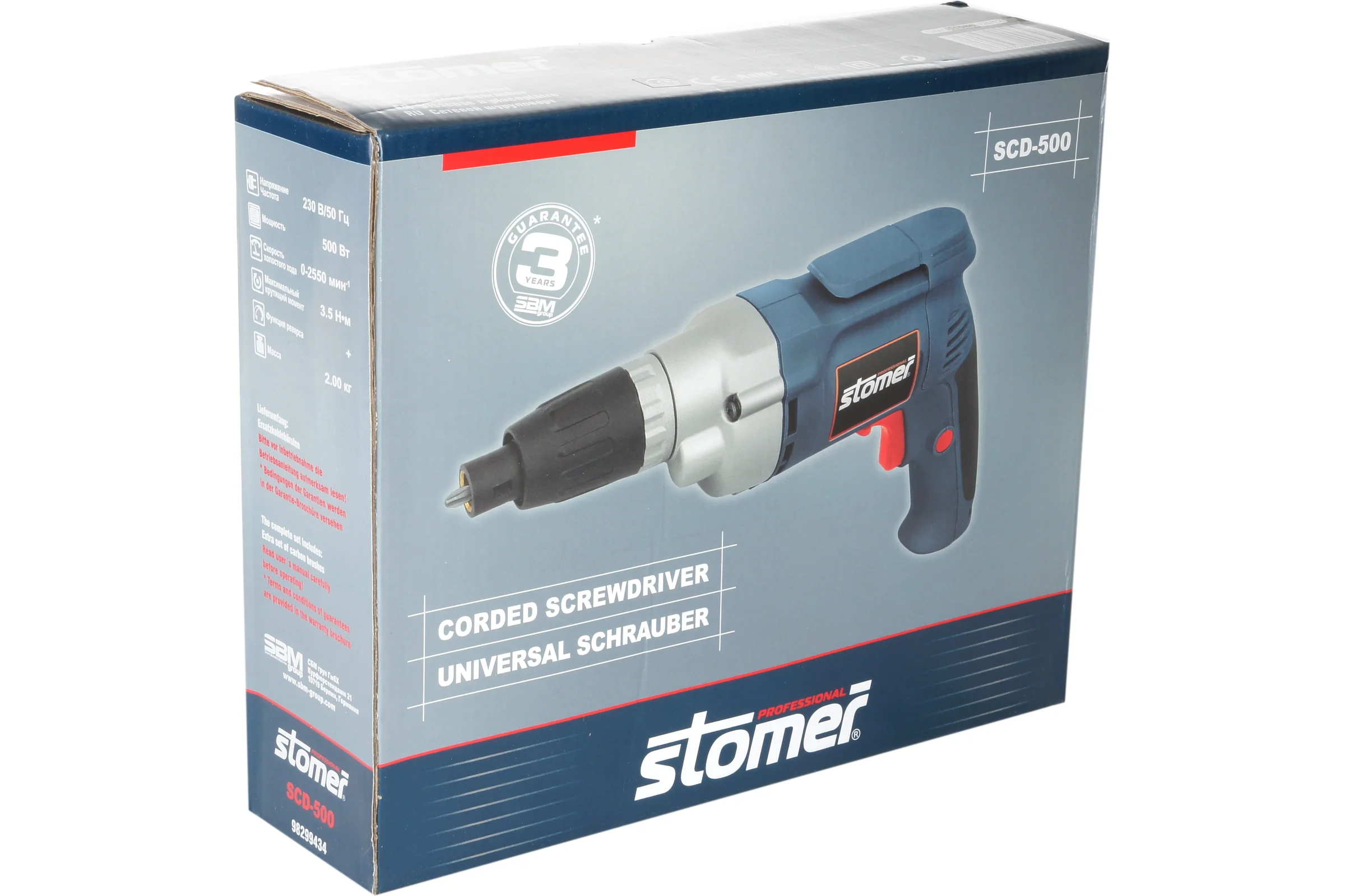 Электрический шуруповерт STOMER SCD-500 98299434