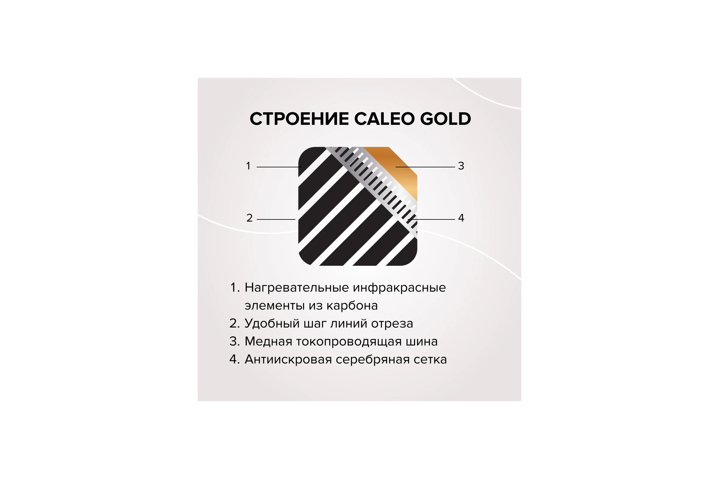 Комплект теплого пола GOLD (ЗОЛОТО) 230-0,5-20 Caleo КА000001037