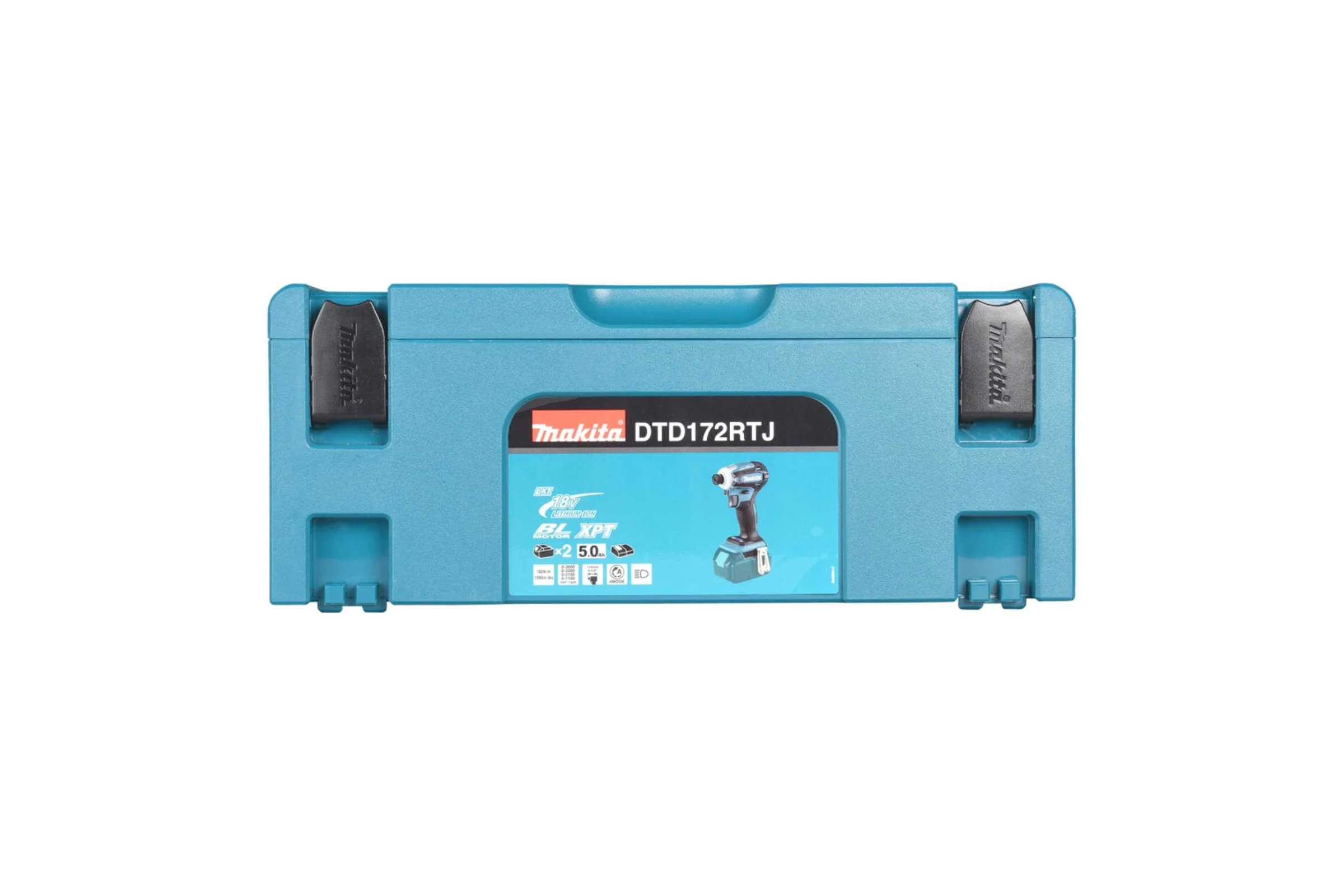 Аккумуляторный ударный бесщеточный шуруповерт Makita Т-Режим, 1/4", 180Нм, М5-М16, кейс, 2x5Ач DTD172RTJ