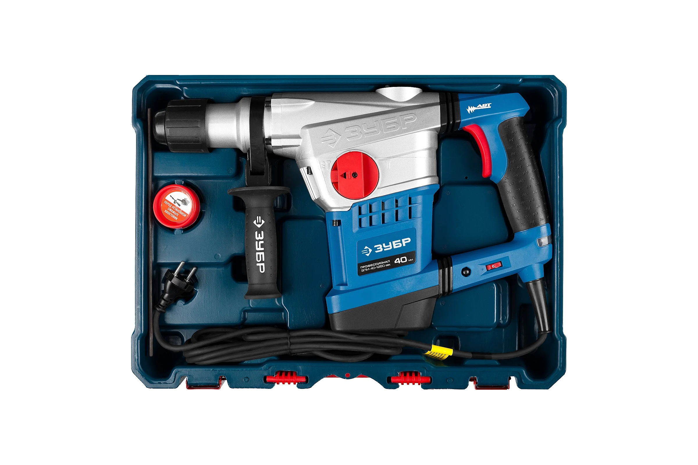 Перфоратор SDS-Max ЗУБР Профессионал ЗПМ-40-1250 ЭВК