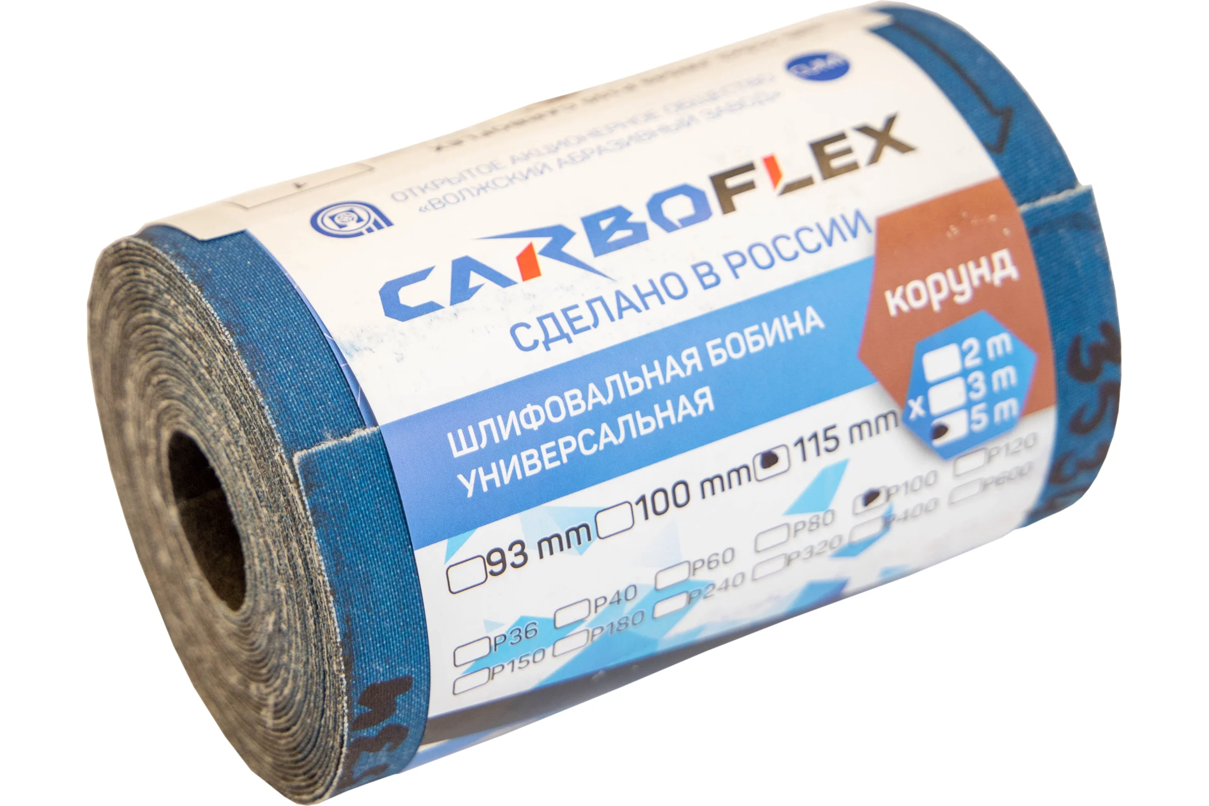 Бобина шлифовальная ШБ 115 мм, 3 м, JW549, P180 CARBOFLEX Н0191878 00-00015715
