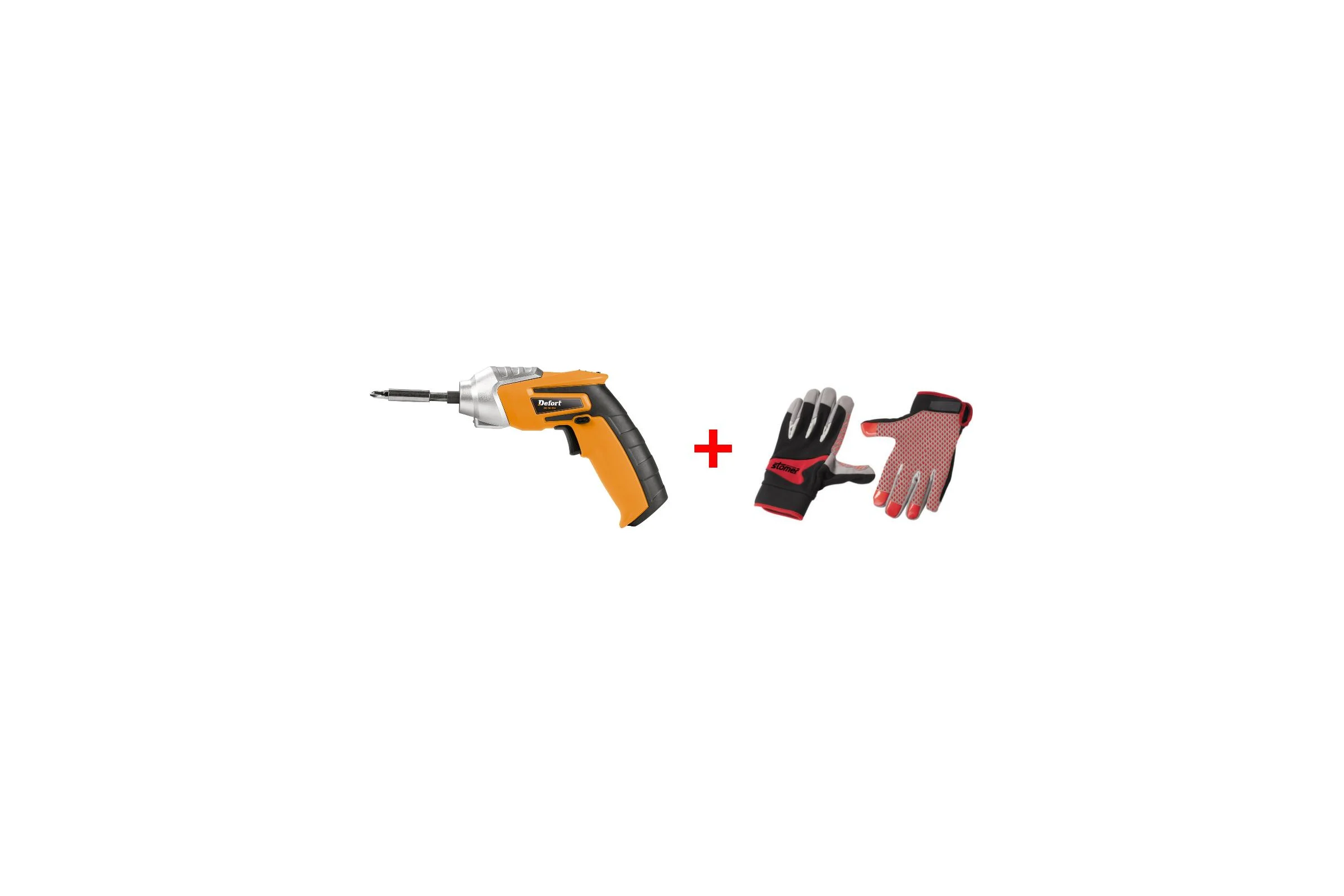Отвертка DEFORT DS-36-GLt + перчатки Stomer Extra Grip XL 98296303