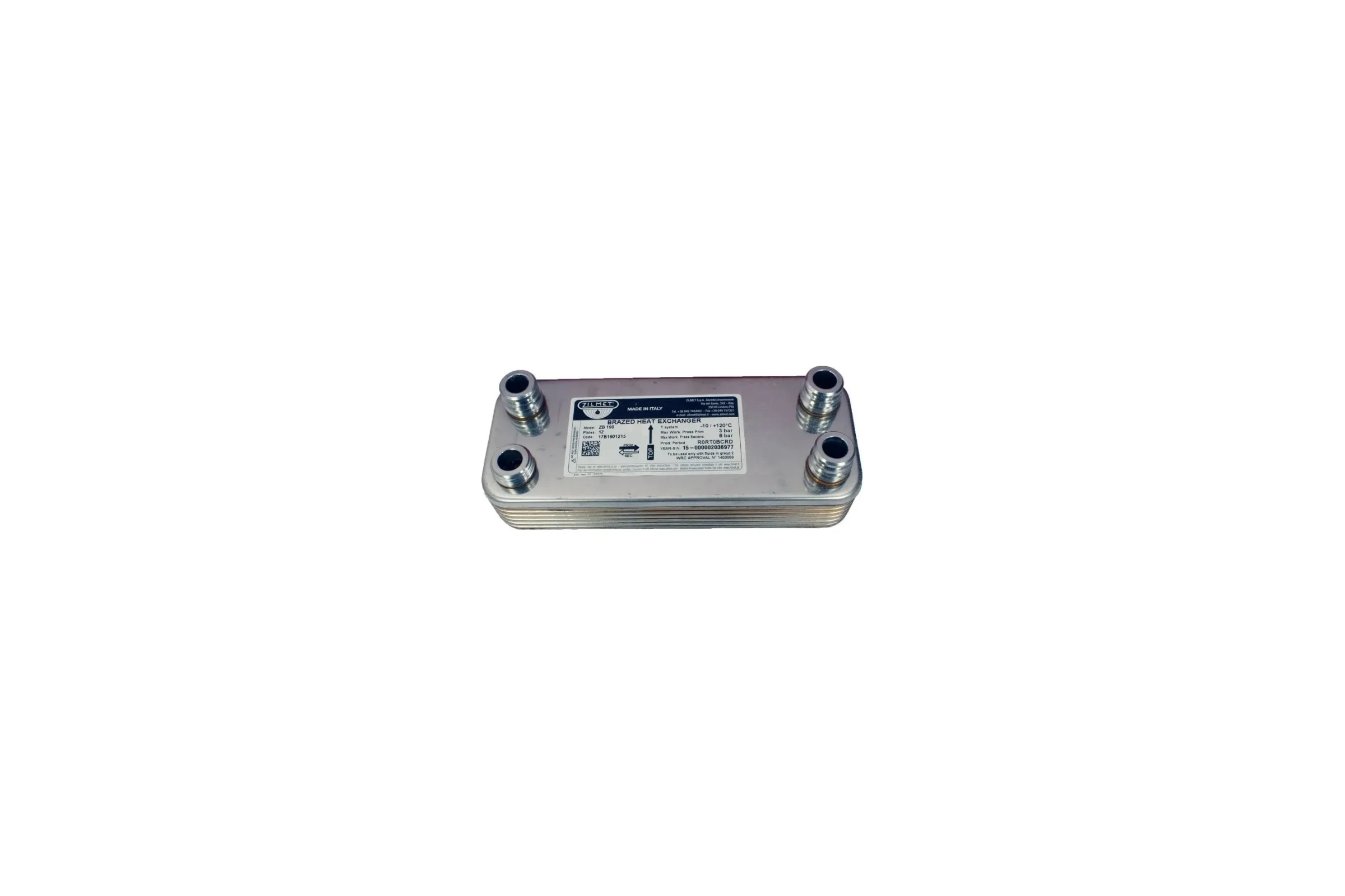 Паяный теплообменник Zilmet ZВ190 - 12P 17B1901215